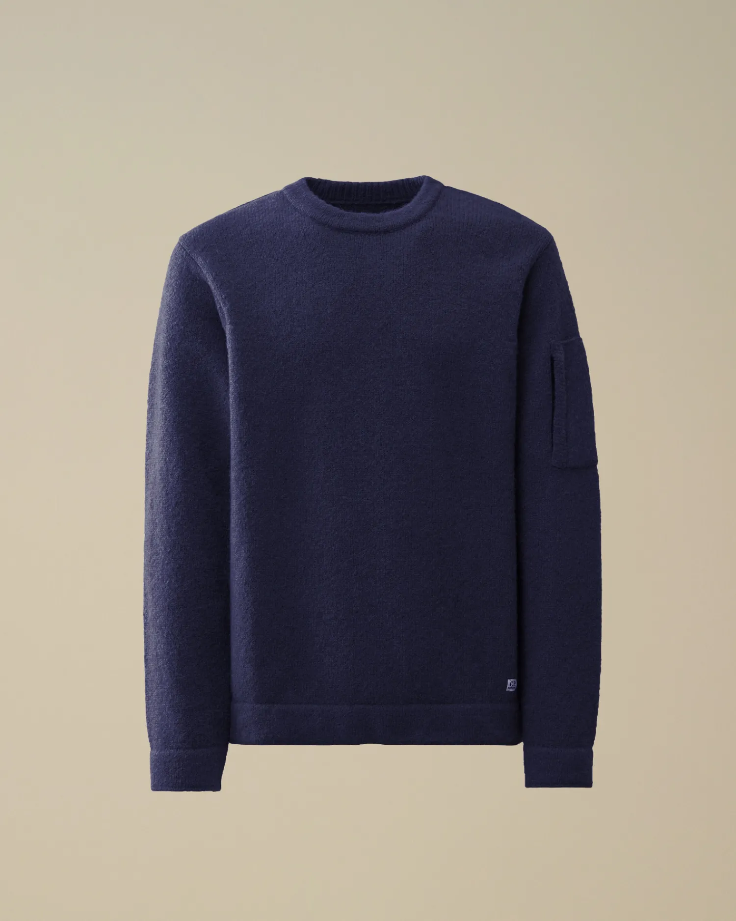 C.P. Company Maglieria>Alpaca Soft Crewneck Knit Estate Blue