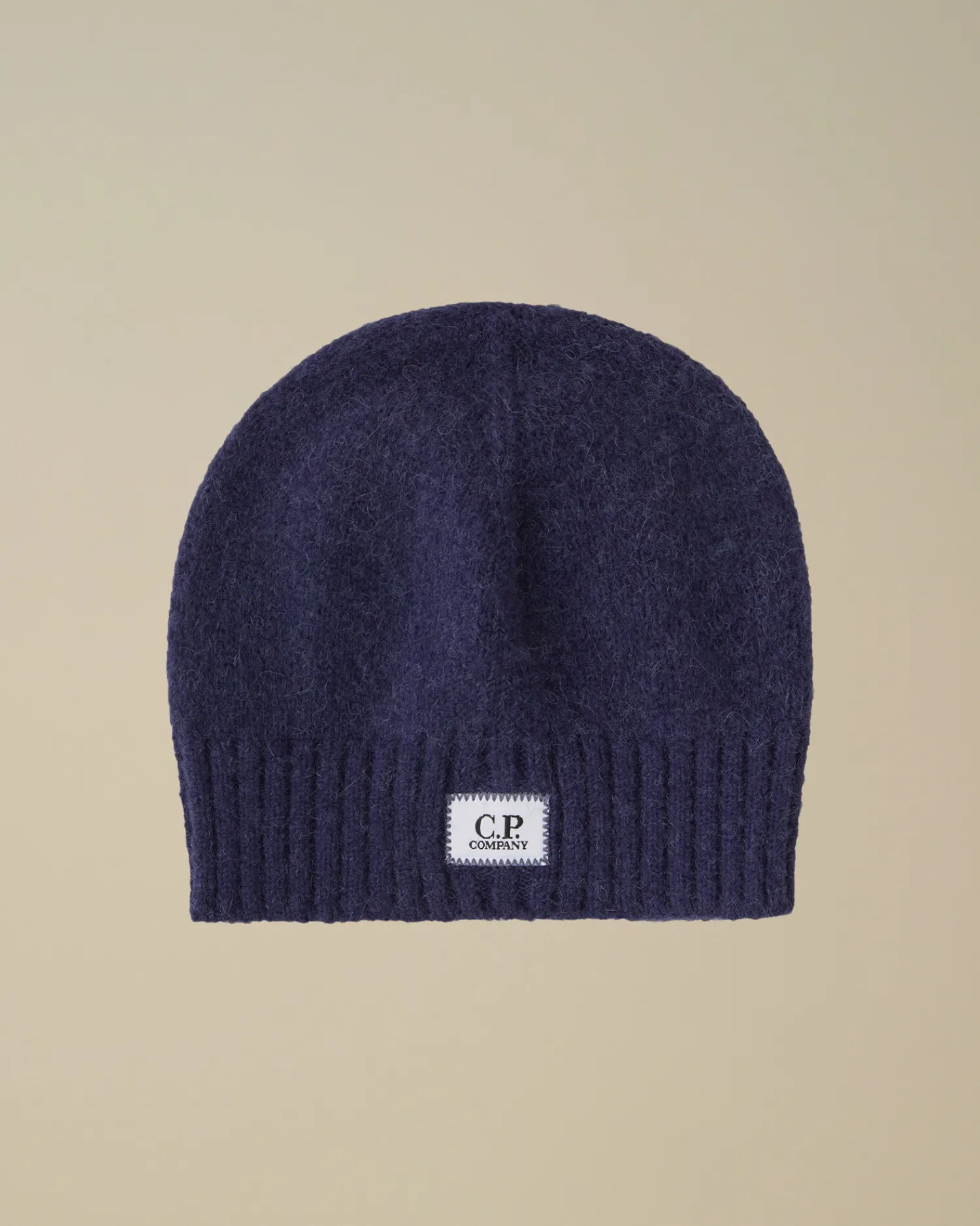 C.P. Company Cappelli>Alpaca Soft Logo Beanie Estate Blue