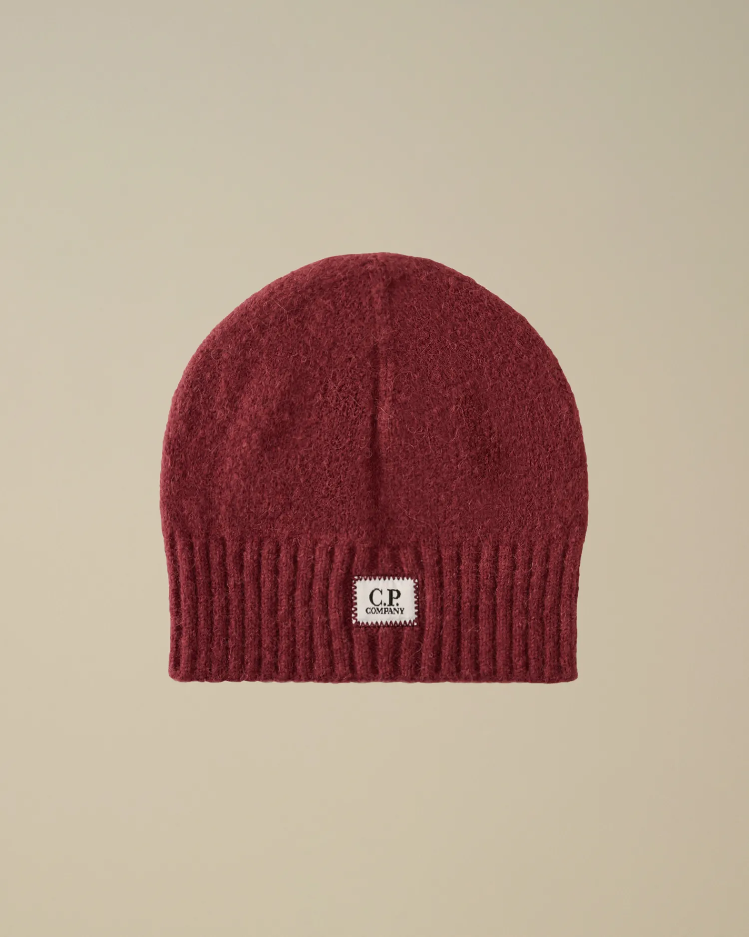 C.P. Company Cappelli>Alpaca Soft Logo Beanie Potent Purple