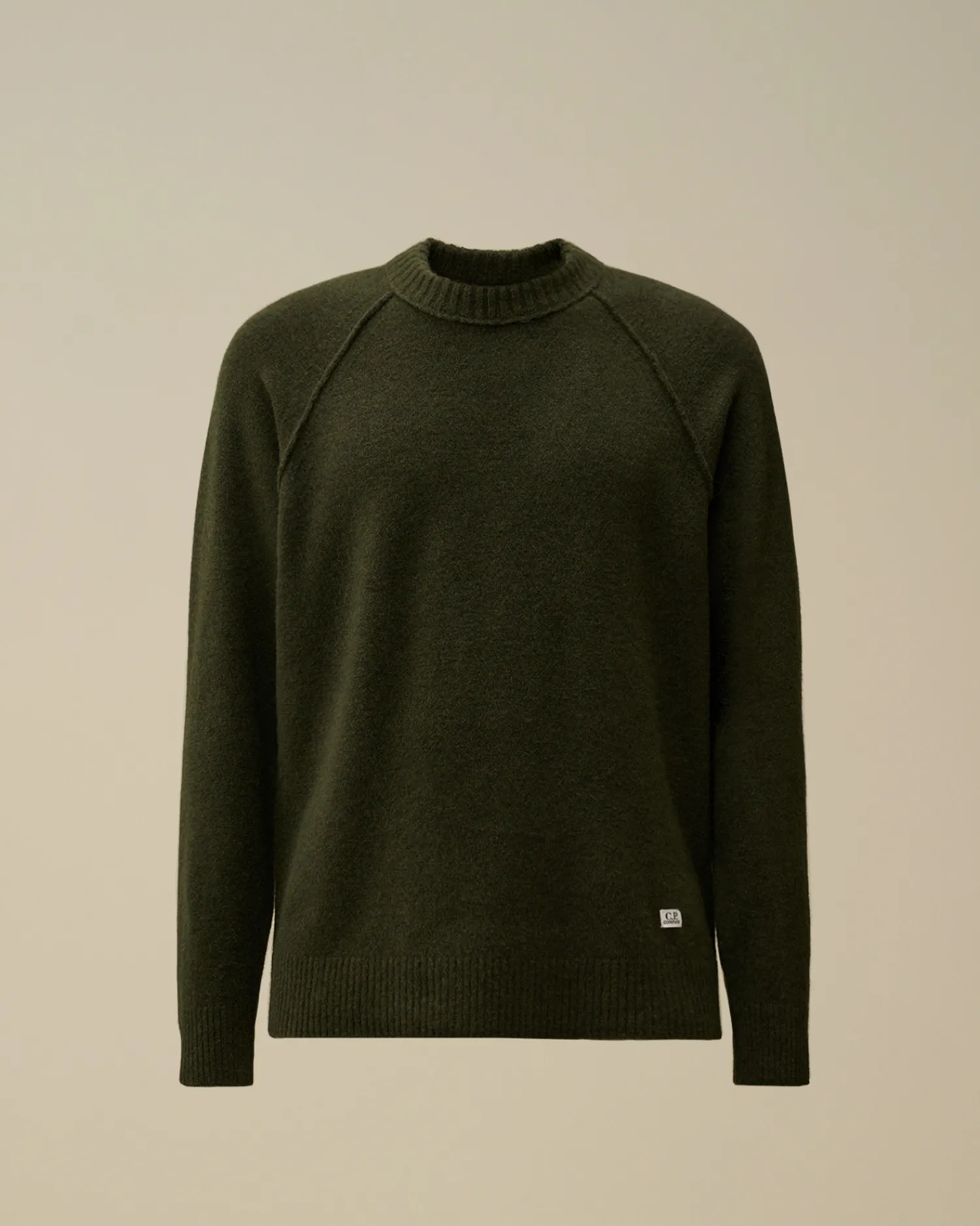 C.P. Company Maglieria>Alpaca Wool Crewneck Knit Grape Leaf – Green