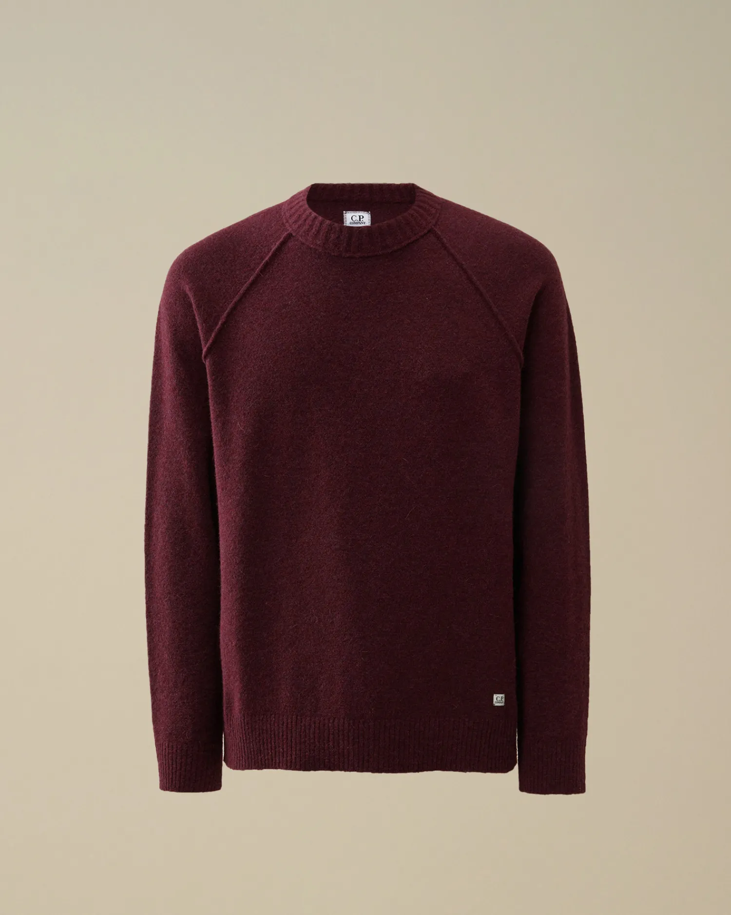 C.P. Company Maglieria>Alpaca Wool Crewneck Knit Potent Purple