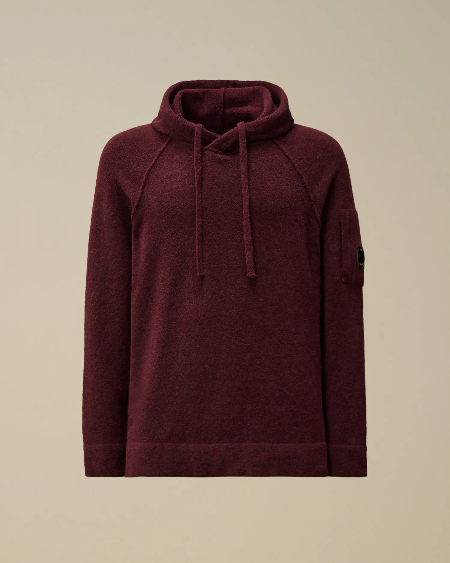 C.P. Company Maglieria>Alpaca Wool Hooded Knit Potent Purple