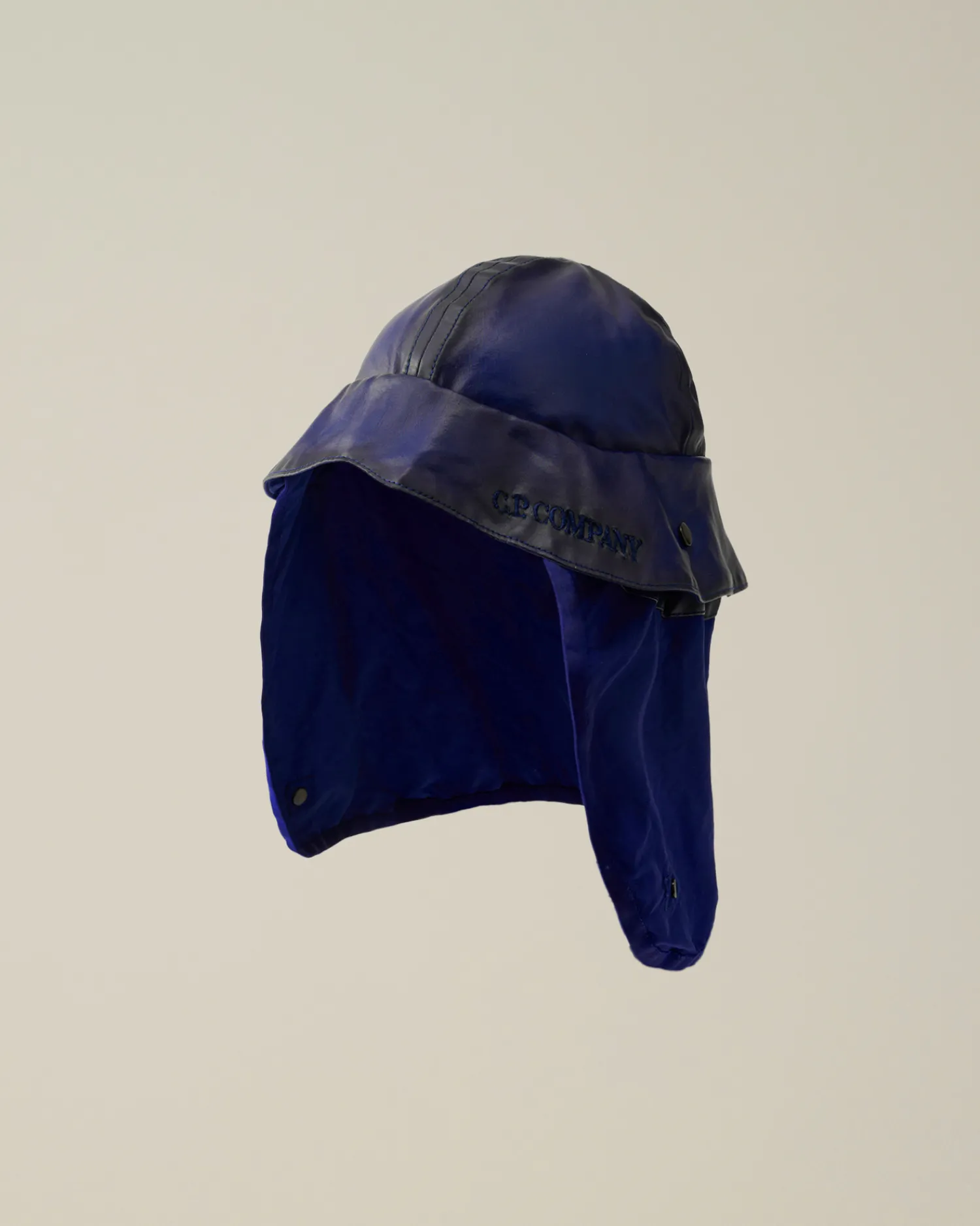 C.P. Company Cappelli>Bi-Film Neck Flap Bucket Hat Estate Blue