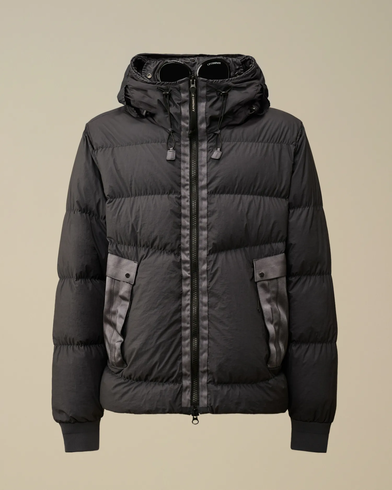 C.P. Company Giacche>Bi-TM Goggle Down Jacket Black Sand