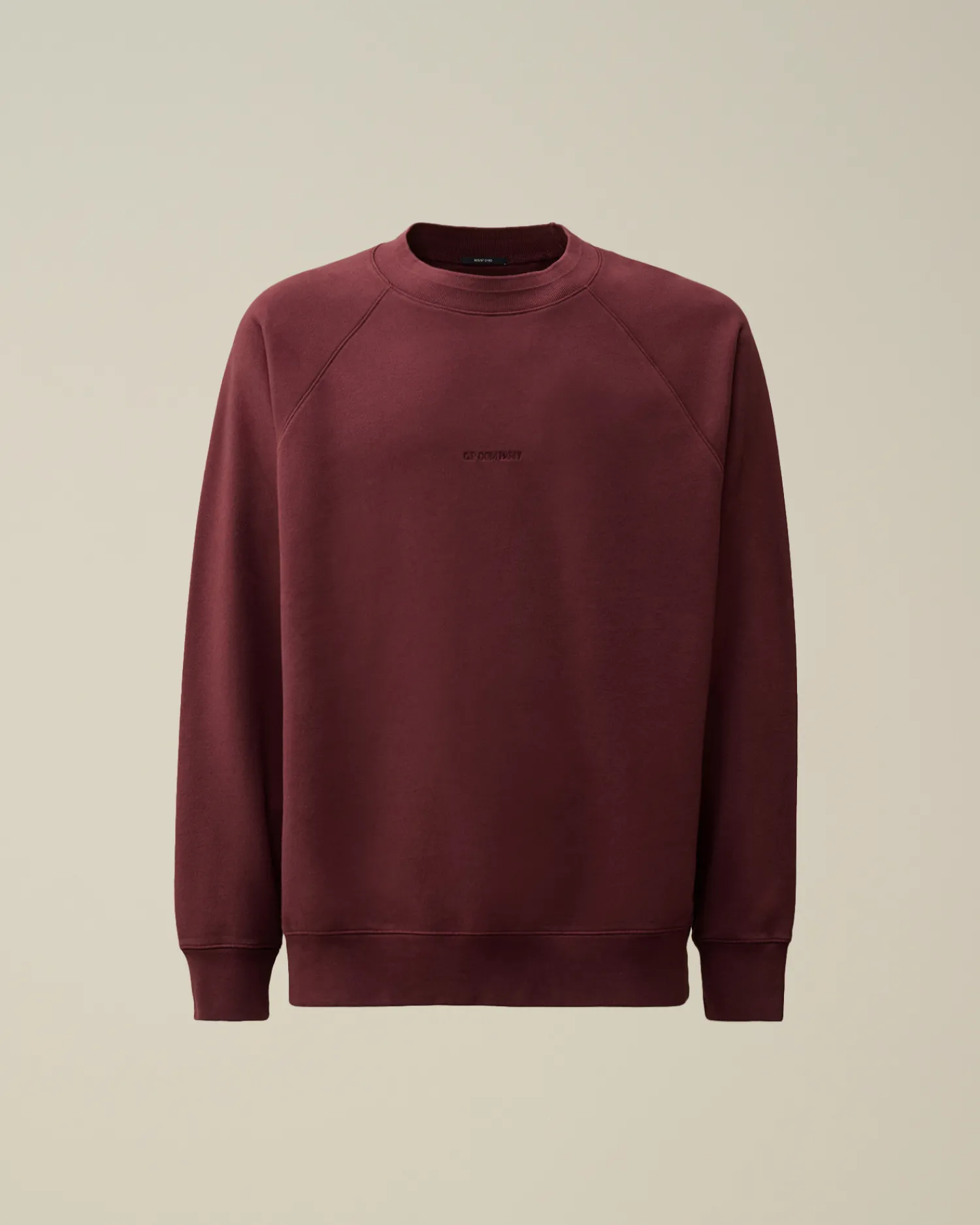 C.P. Company Felpe>Brushed and Emerized Diagonal Fleece Logo Crew Neck Sweatshirt Potent Purple