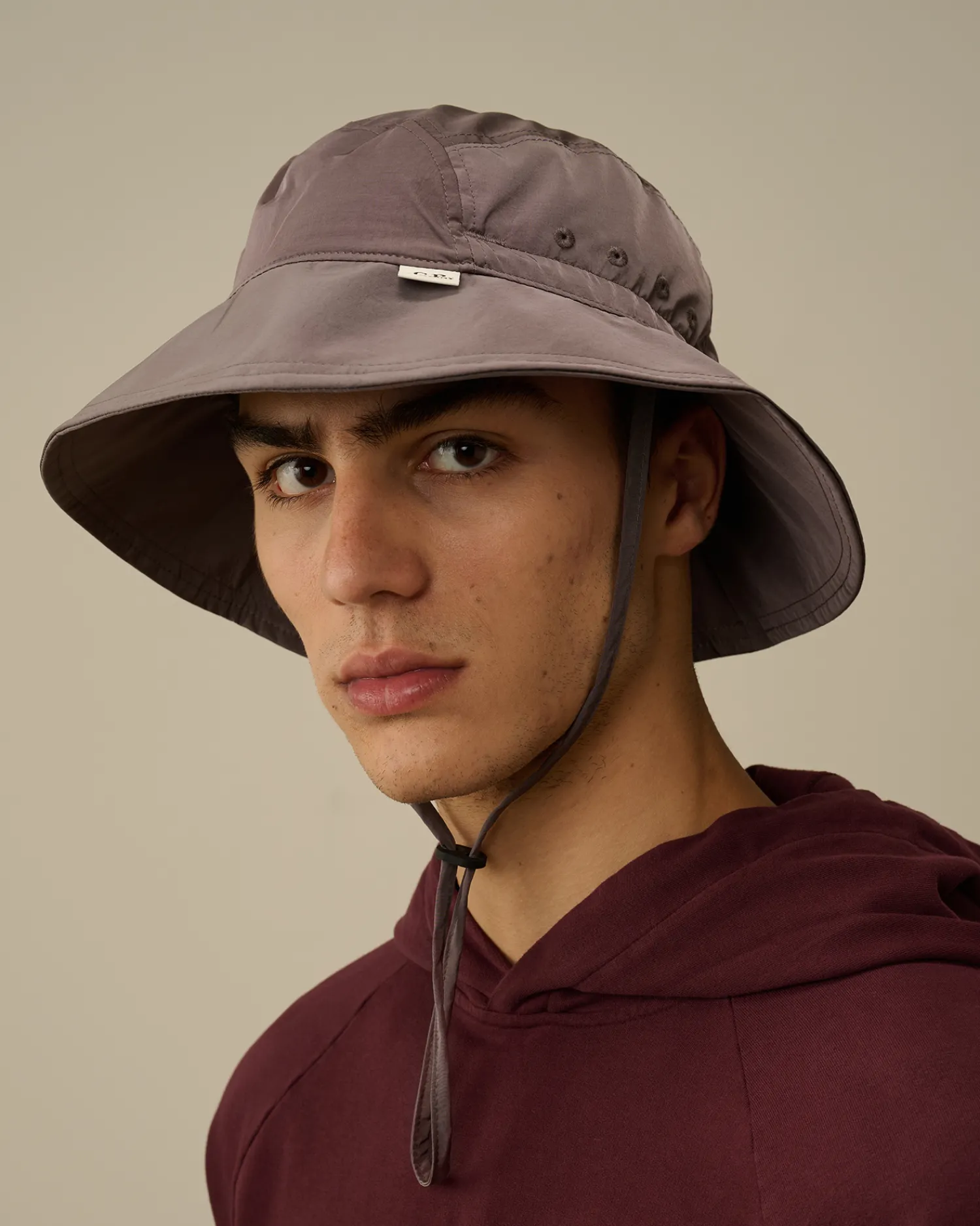 C.P. Company Cappelli>Chome-R Safari Hat Boulevard – Violet