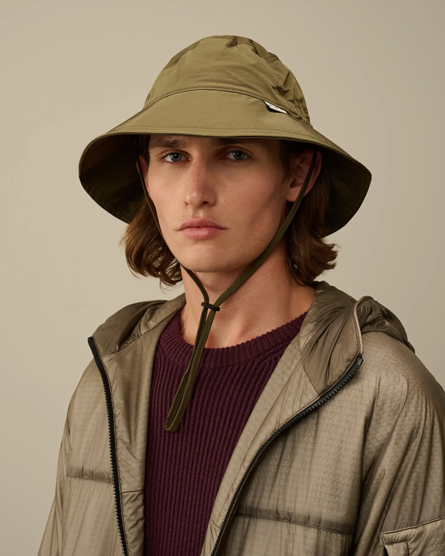 C.P. Company Cappelli>Chome-R Safari Hat Ivy Green