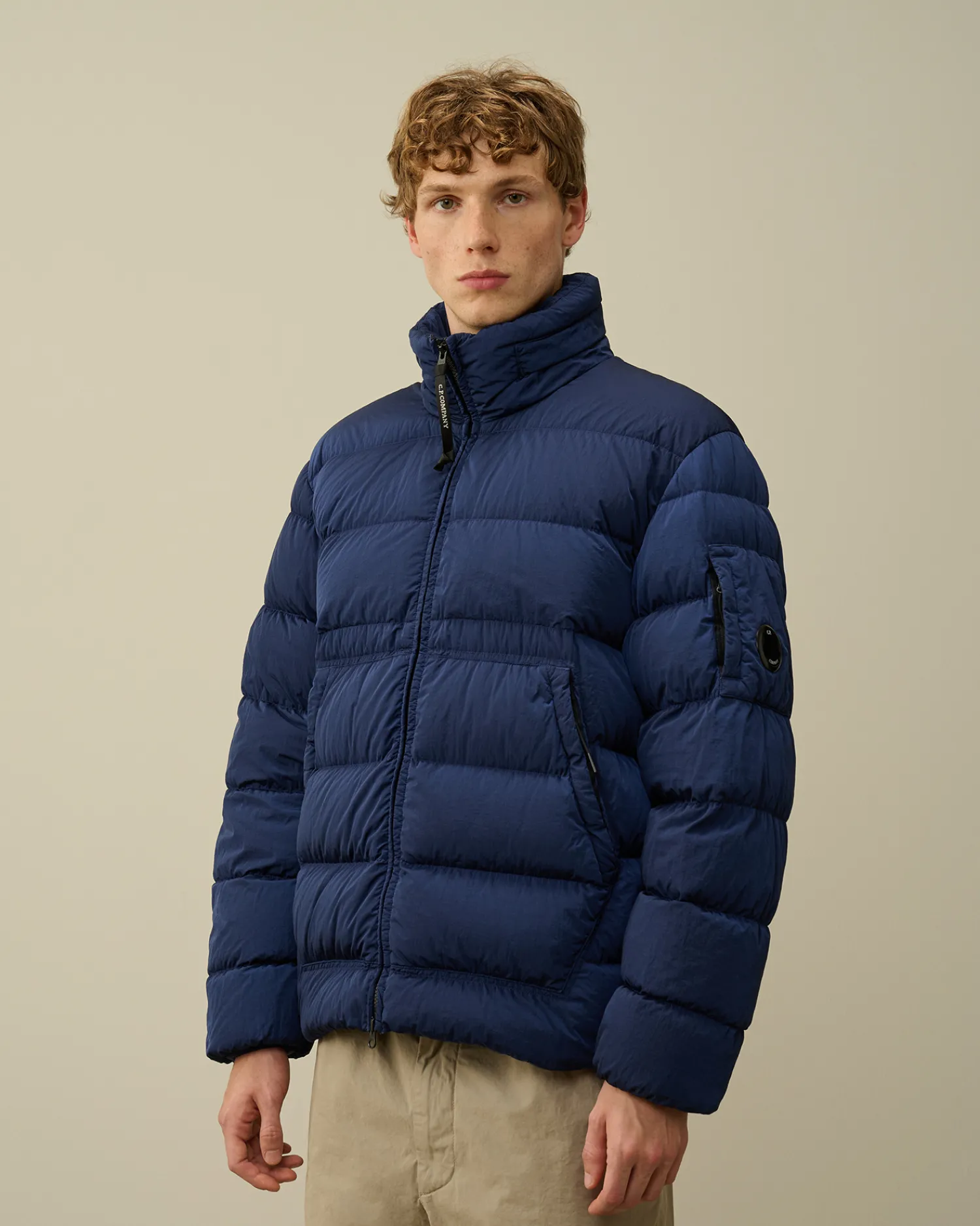 C.P. Company Giacche>Chrome-R Down Jacket Estate Blue