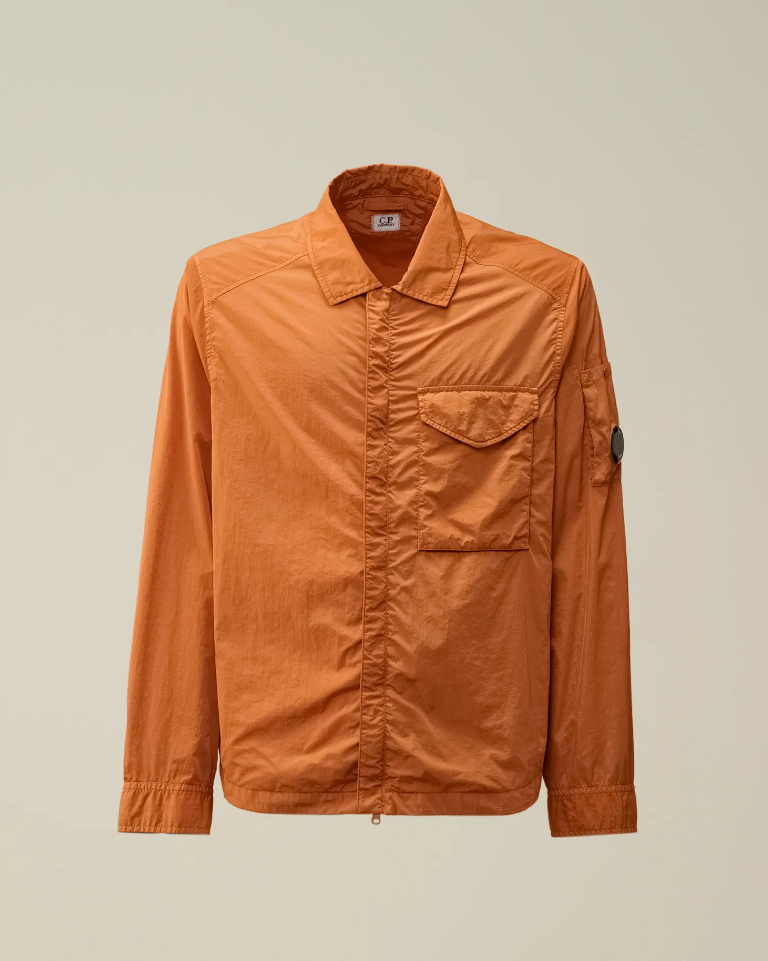 C.P. Company Overshirt>Chrome-R Lens Overshirt Bombay Brown