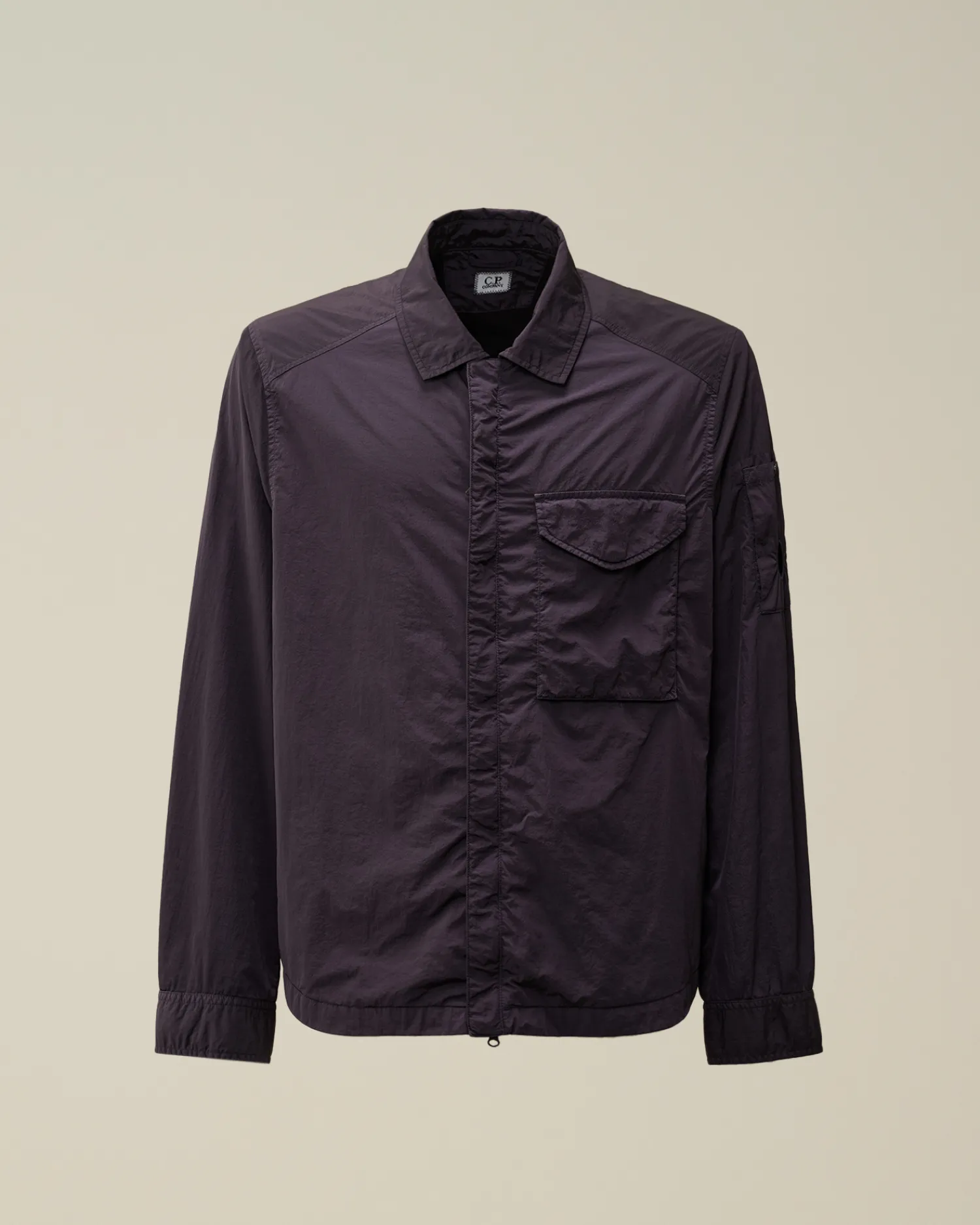 C.P. Company Overshirt>Chrome-R Lens Overshirt Nightshade – Purple