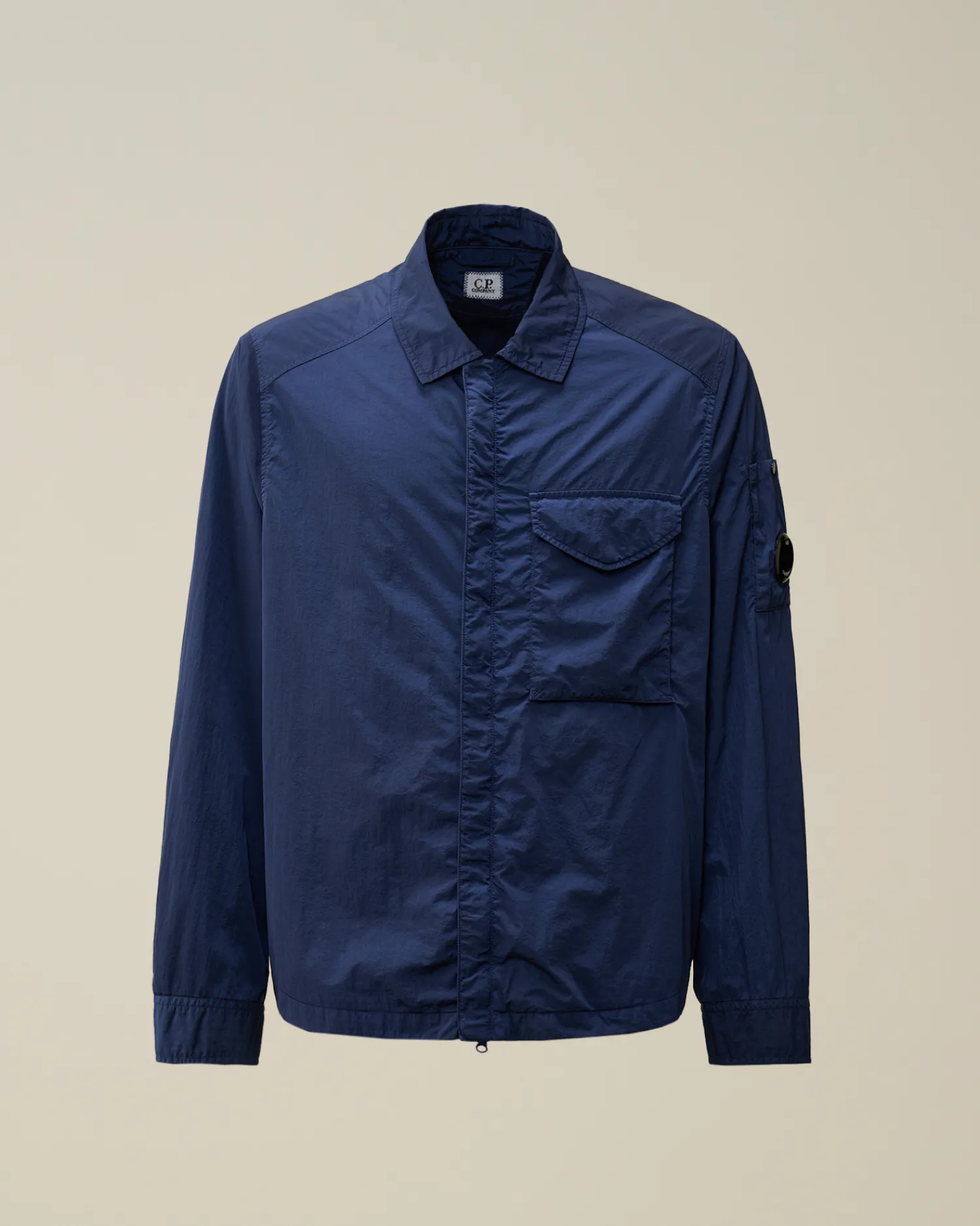 C.P. Company Overshirt>Chrome-R Lens Overshirt Estate Blue