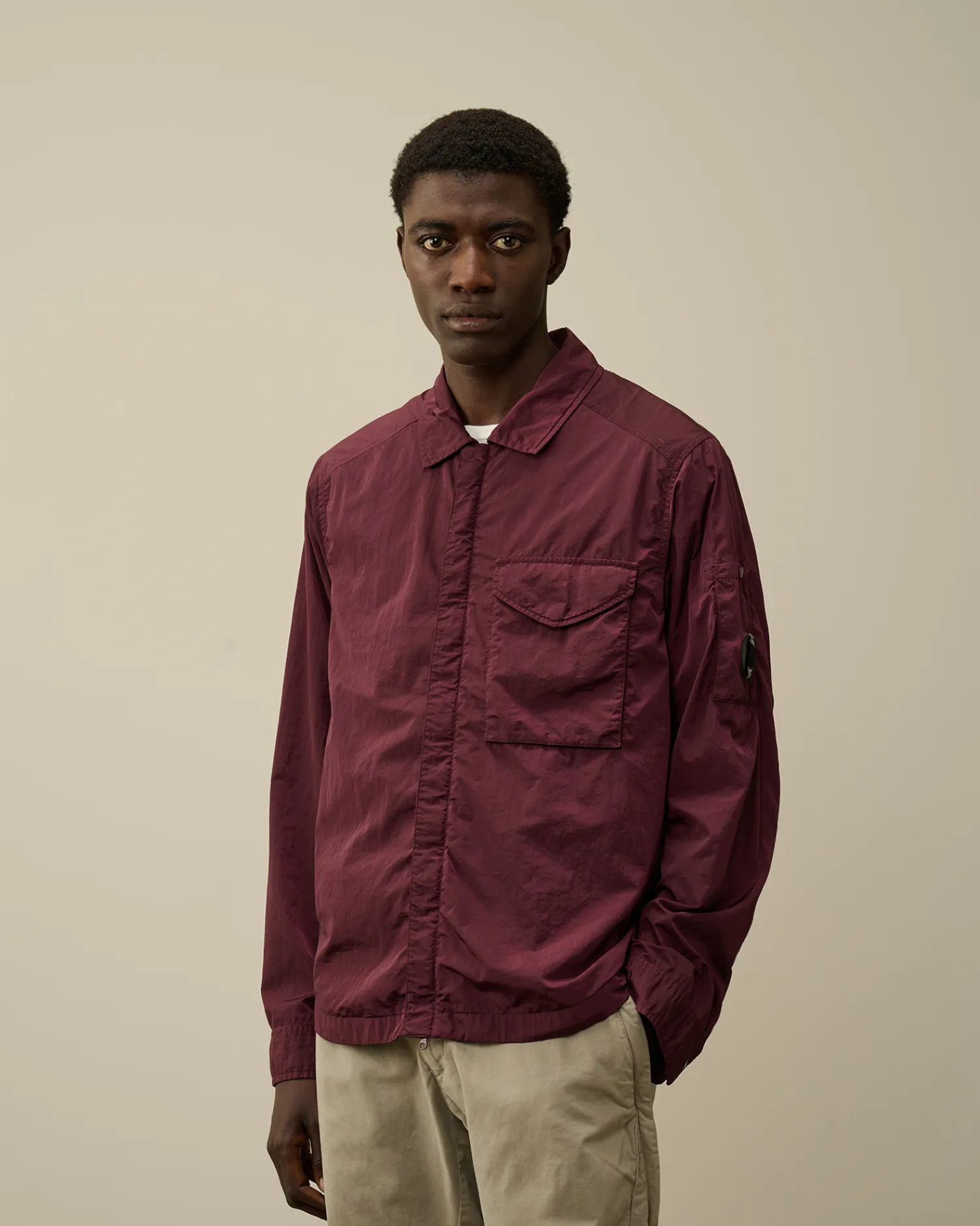 C.P. Company Overshirt>Chrome-R Lens Overshirt Potent Purple