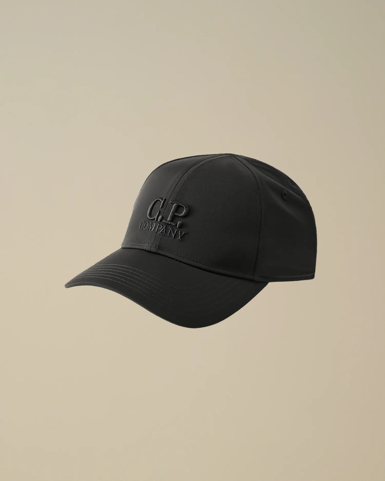 C.P. Company Cappelli>Chrome-R Logo Cap Black