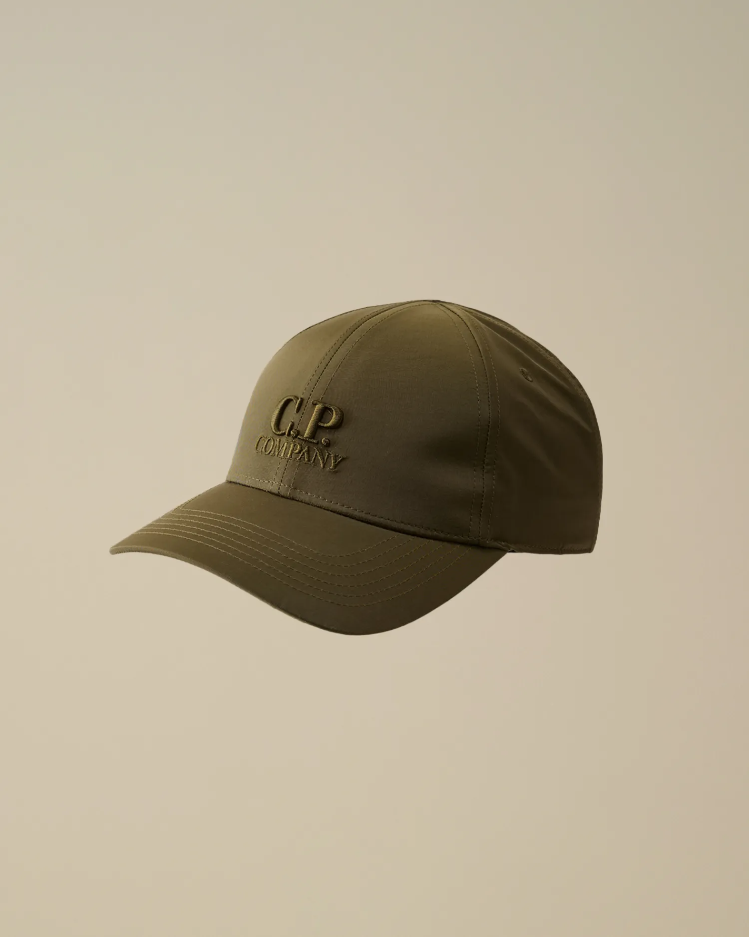 C.P. Company Cappelli>Chrome-R Logo Cap Ivy Green