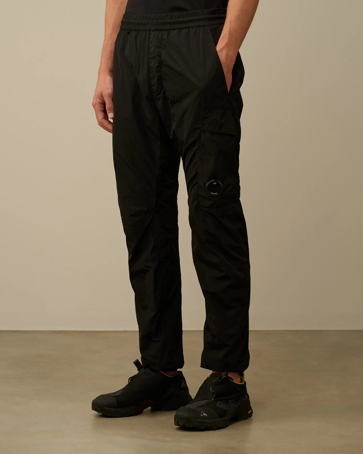 C.P. Company Pantaloni>Chrome-R Track Pants Black