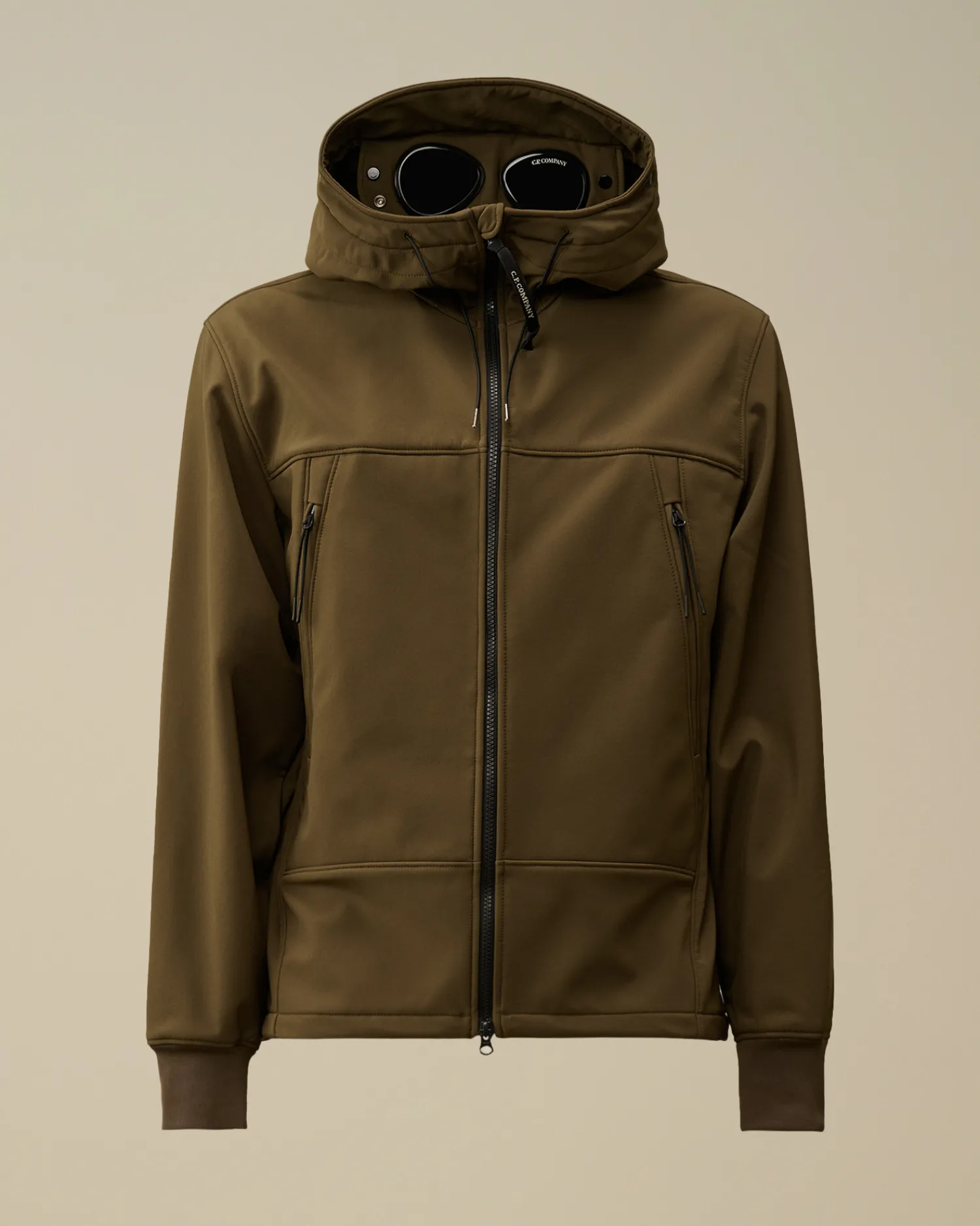 C.P. Company Giacche>C.P. Shell-R Goggle Jacket Ivy Green