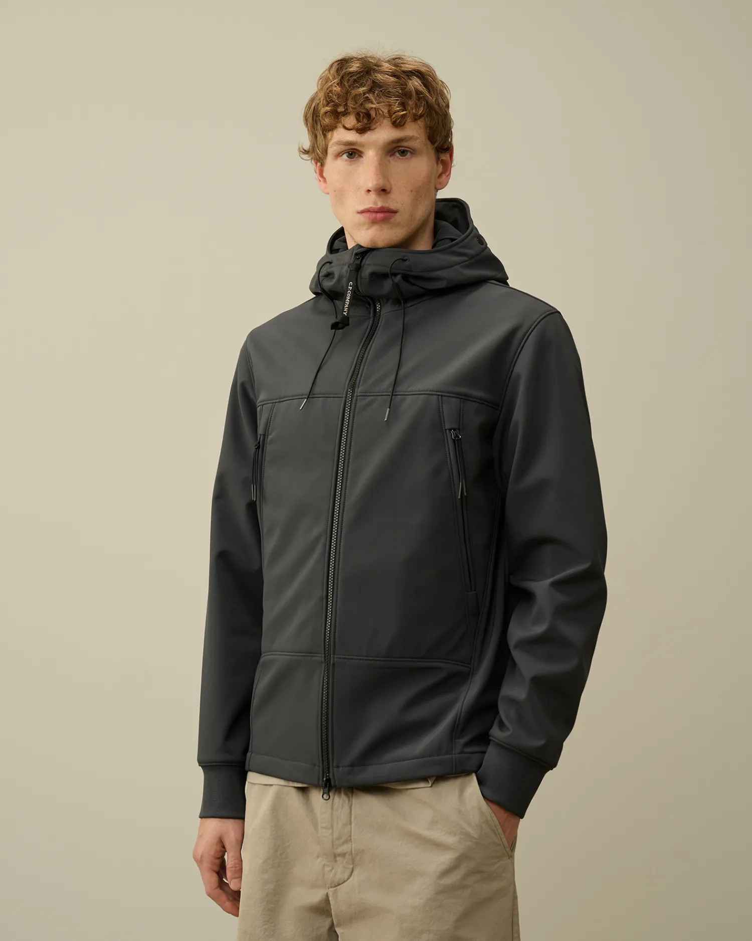 C.P. Company Giacche>C.P. Shell-R Goggle Jacket Black Sand