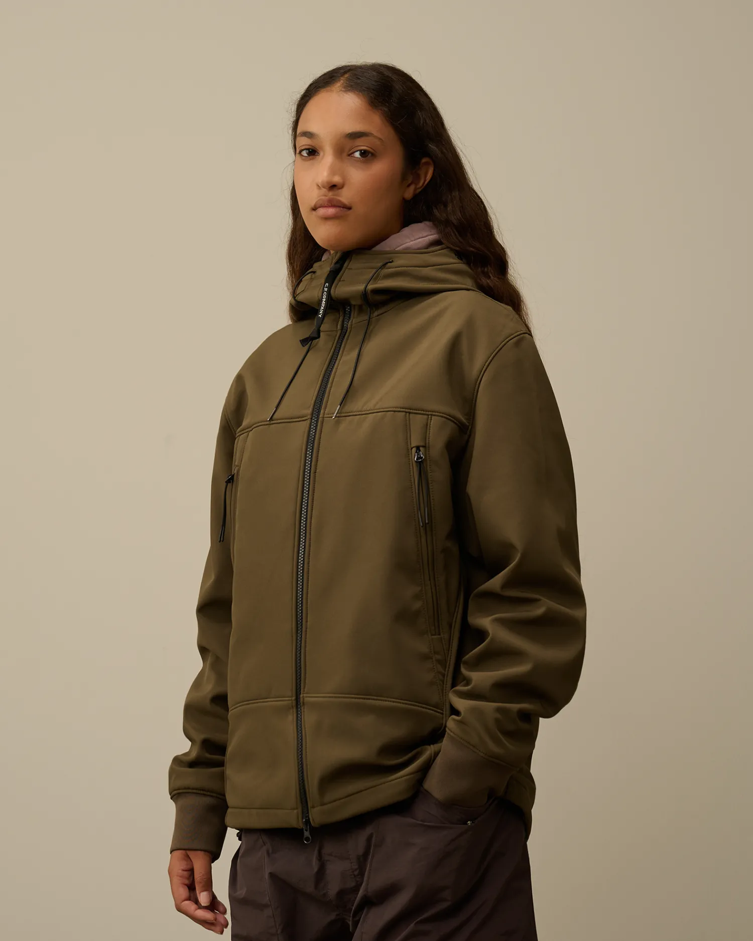 C.P. Company Giacche>C.P. Shell-R Goggle Jacket Ivy Green