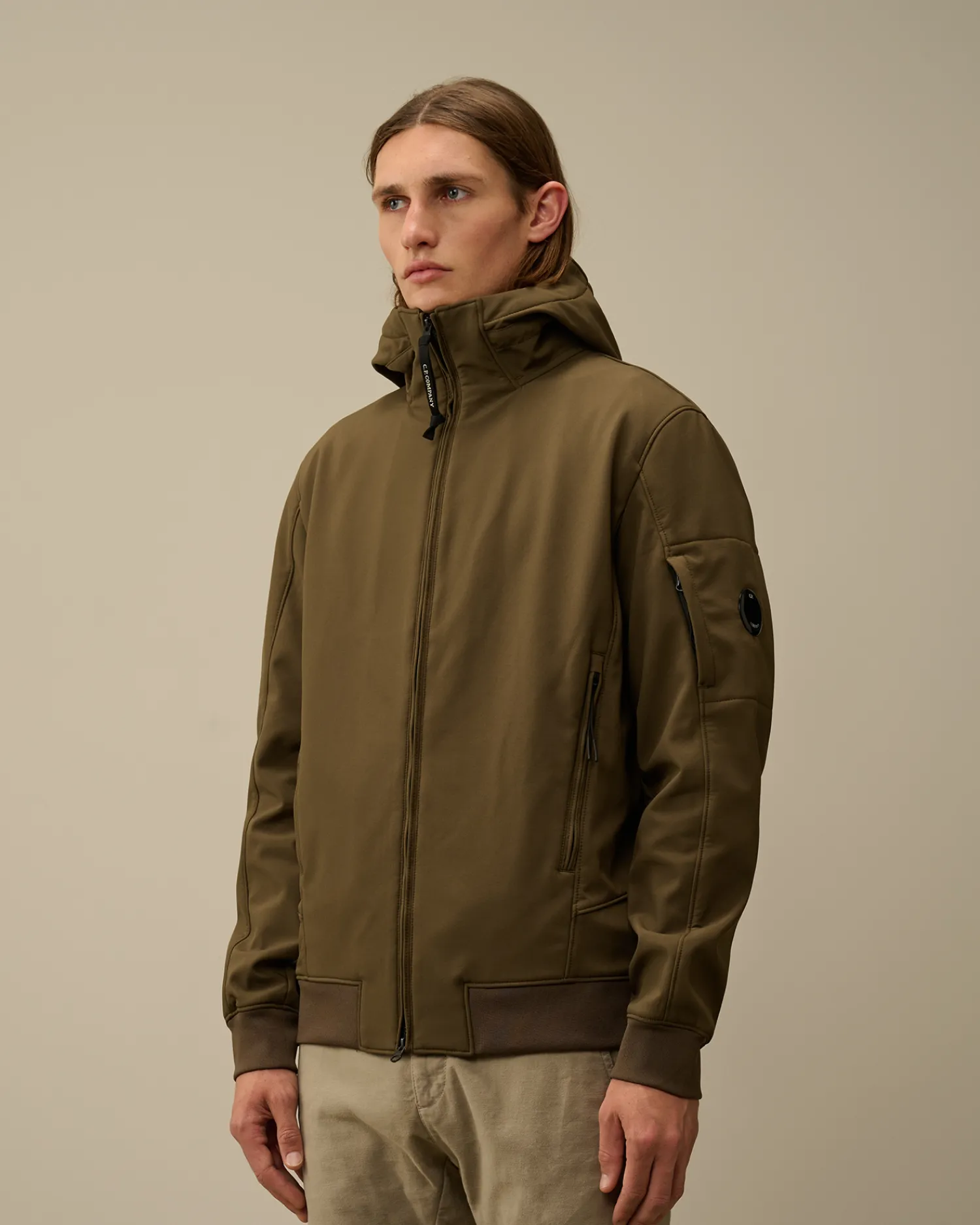 C.P. Company Giacche>C.P. Shell-R Hooded Jacket Ivy Green