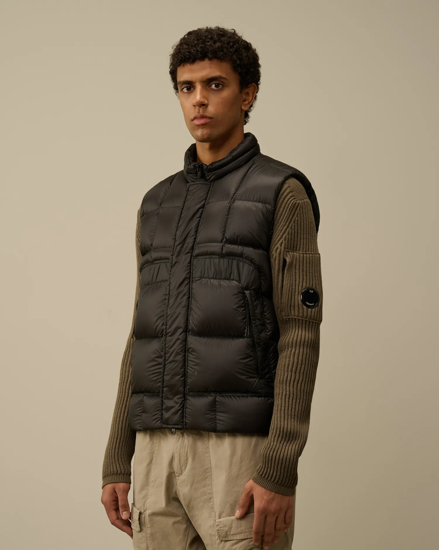 C.P. Company Giacche>D.D. Shell Down Vest Black