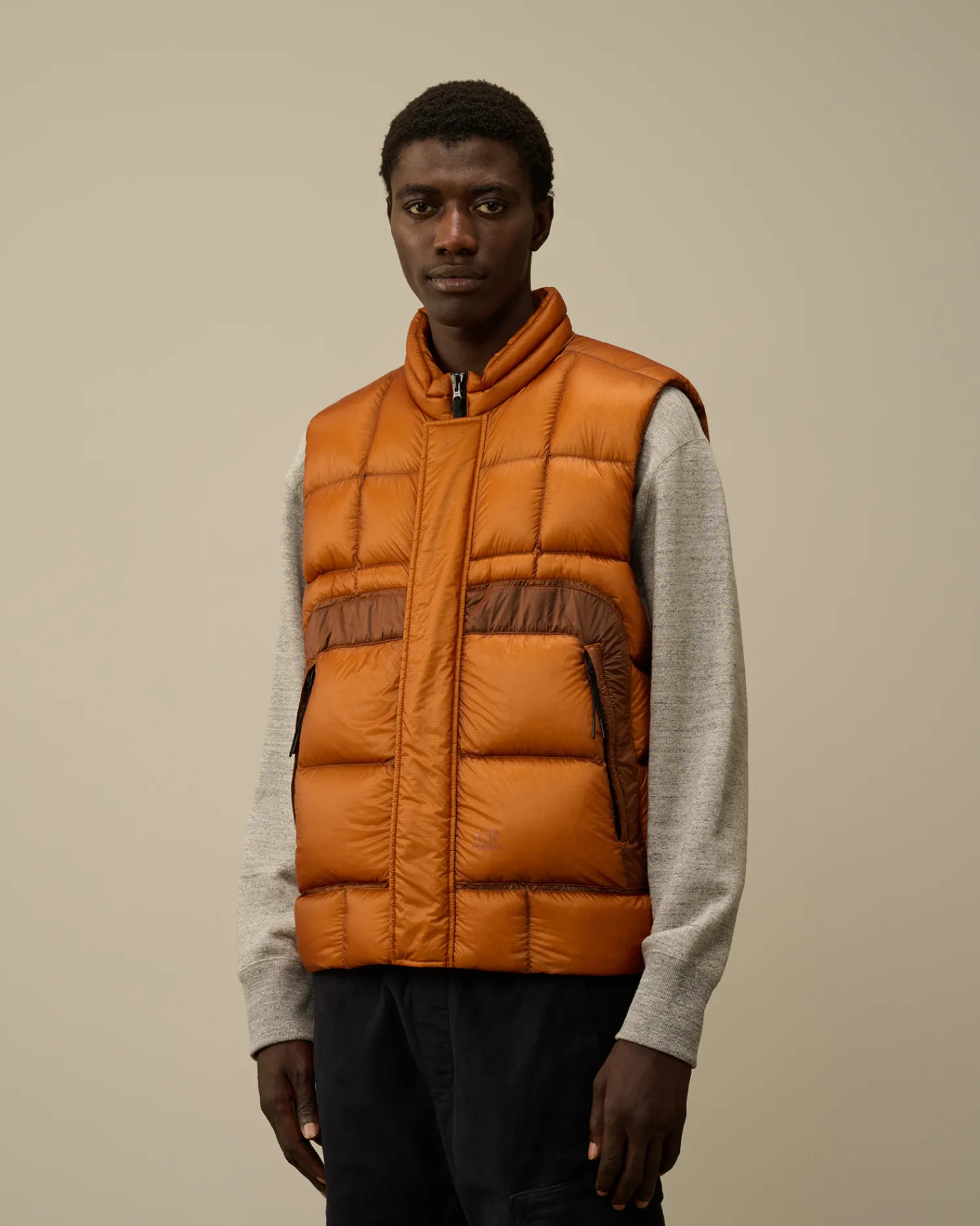 C.P. Company Giacche>D.D. Shell Down Vest Bombay Brown