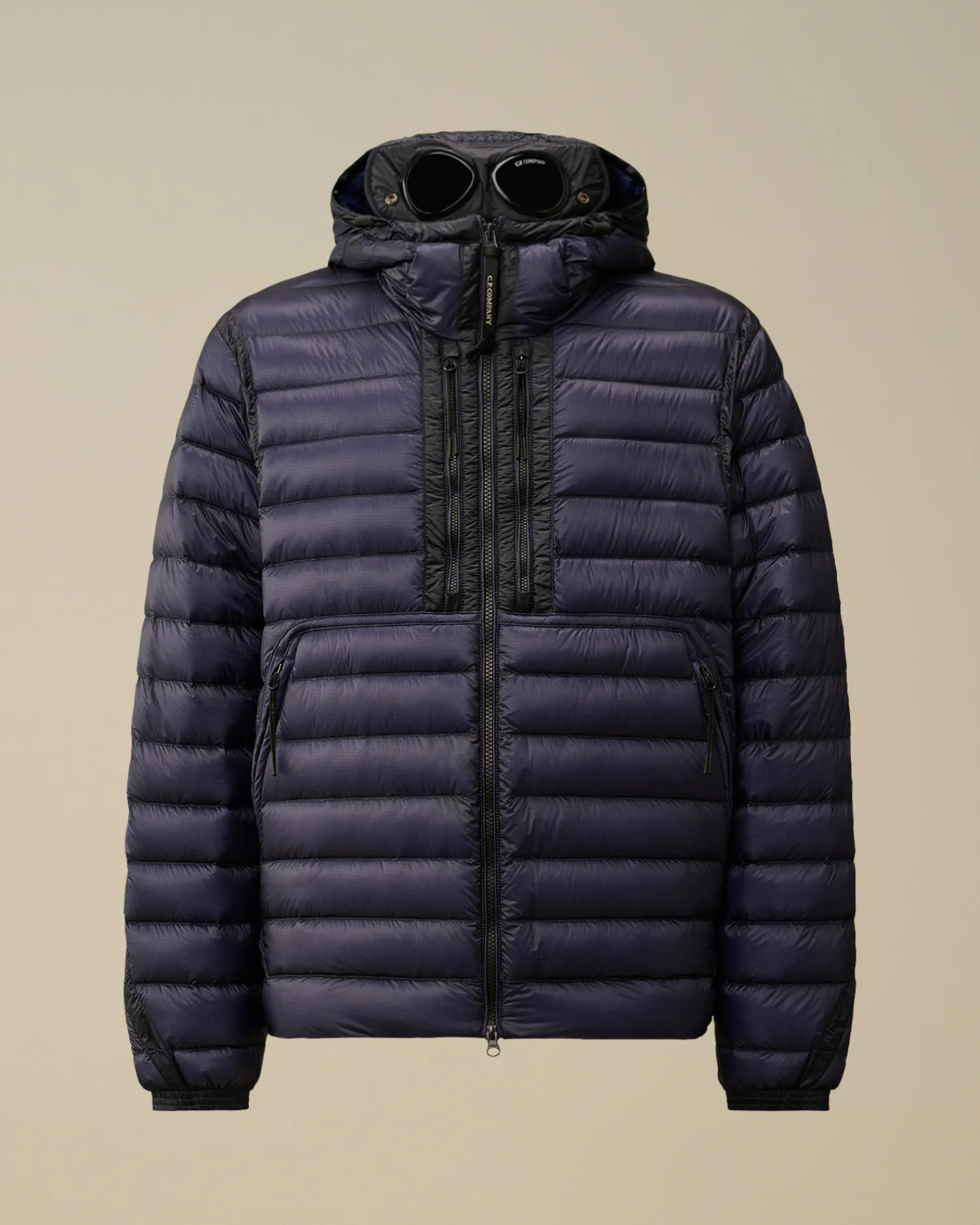 C.P. Company Giacche>D.D. Shell Goggle Down Jacket Estate Blue