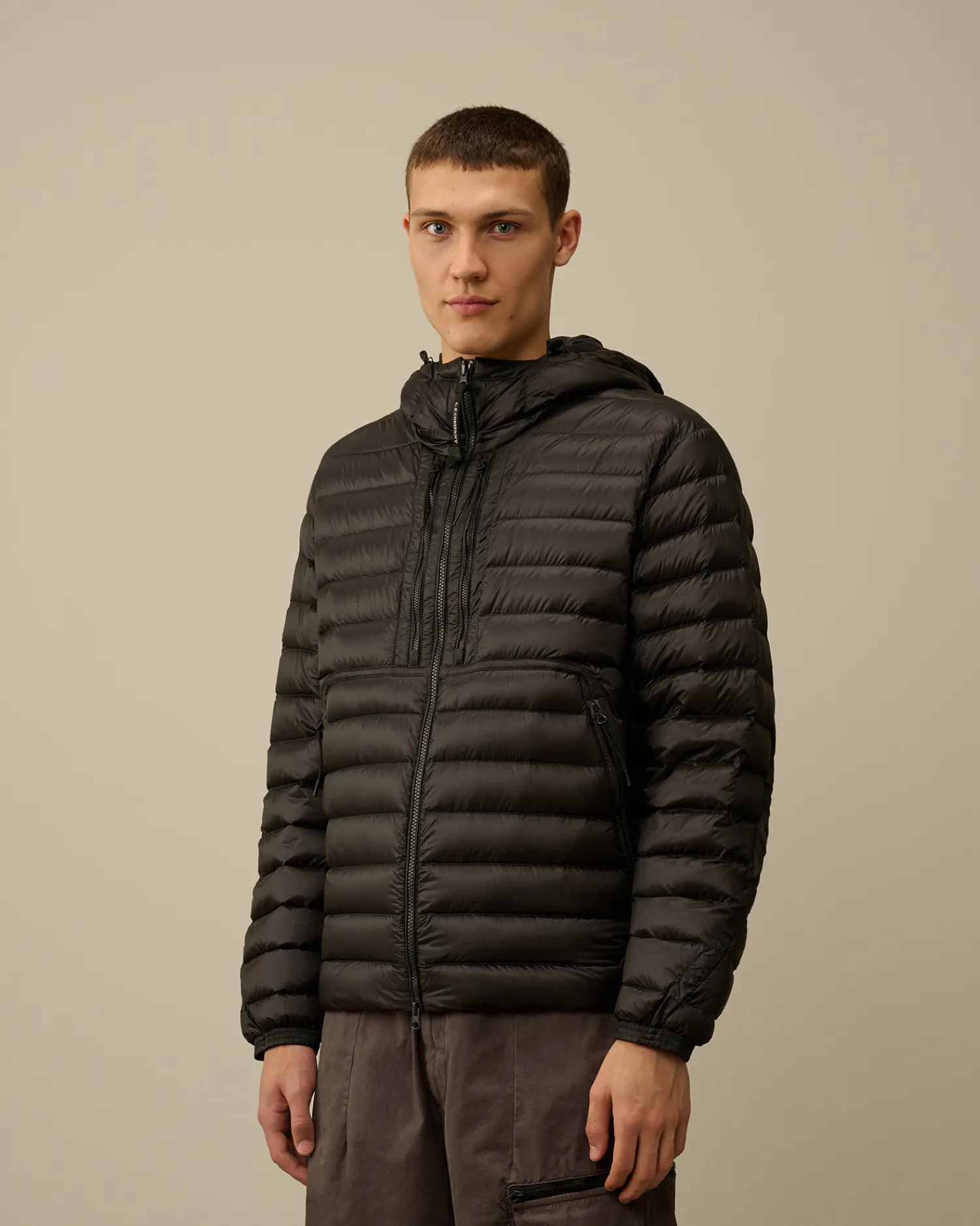 C.P. Company Giacche>D.D. Shell Goggle Down Jacket Black