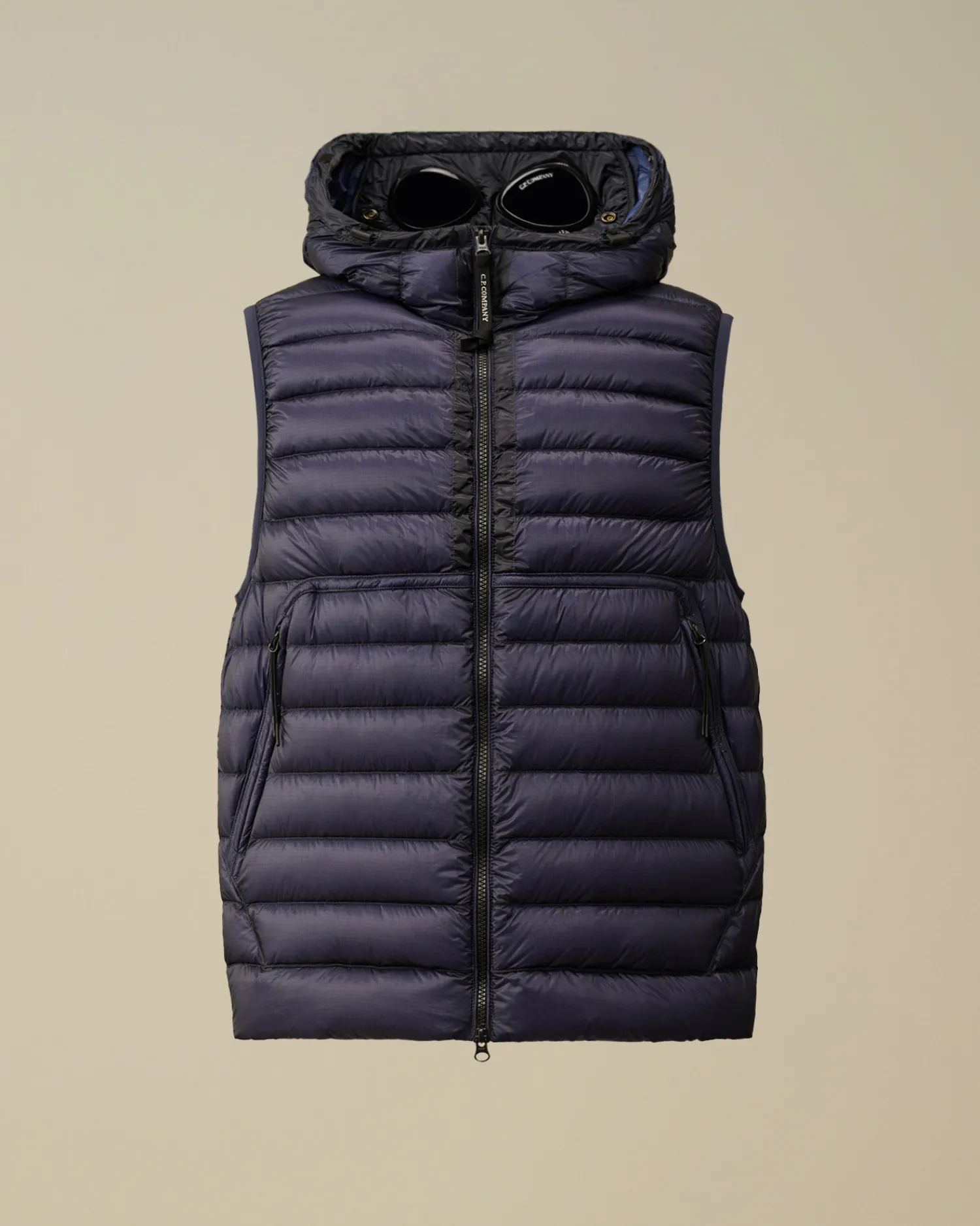 C.P. Company Giacche>D.D. Shell Goggle Down Vest Estate Blue