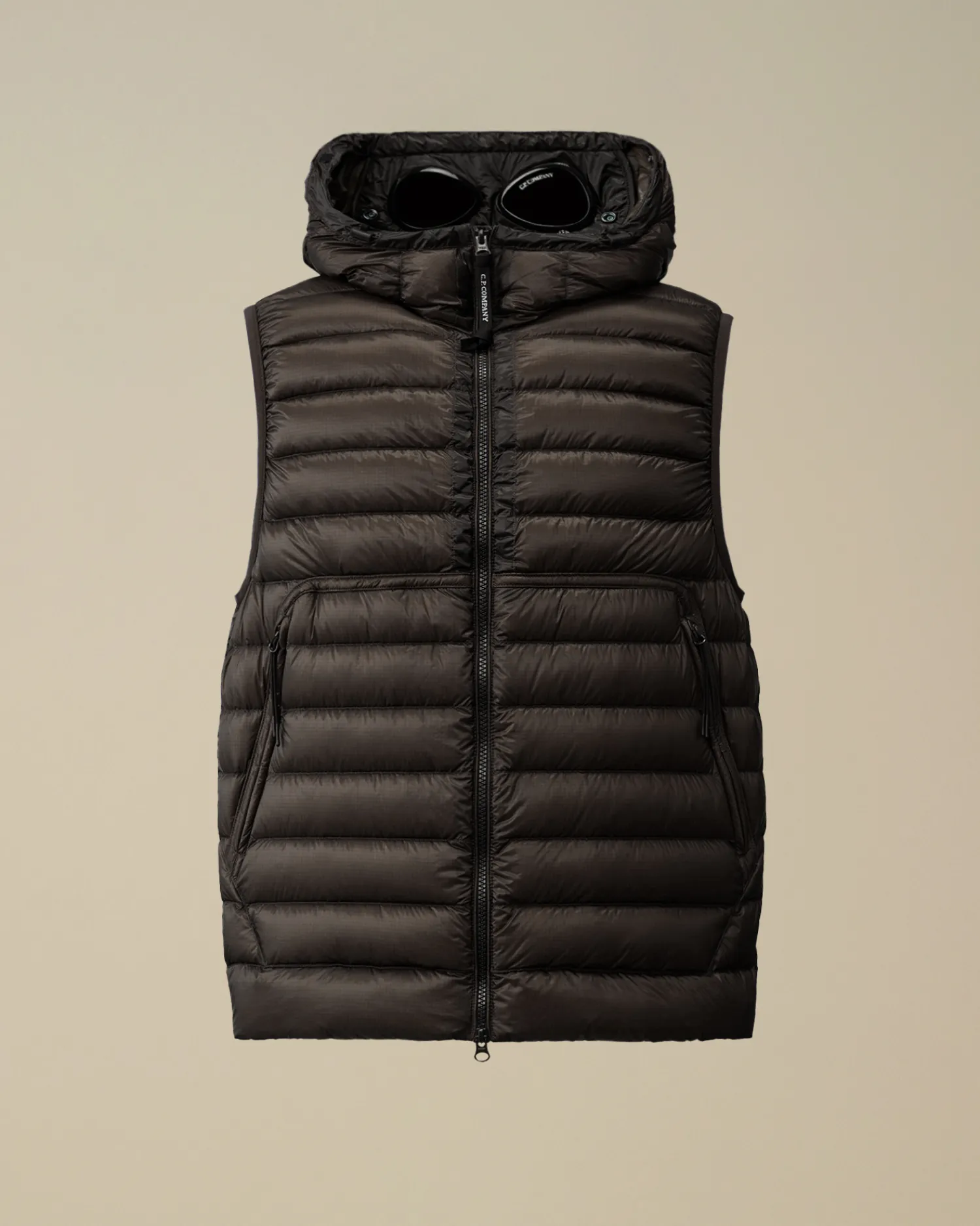 C.P. Company Giacche>D.D. Shell Goggle Down Vest Black