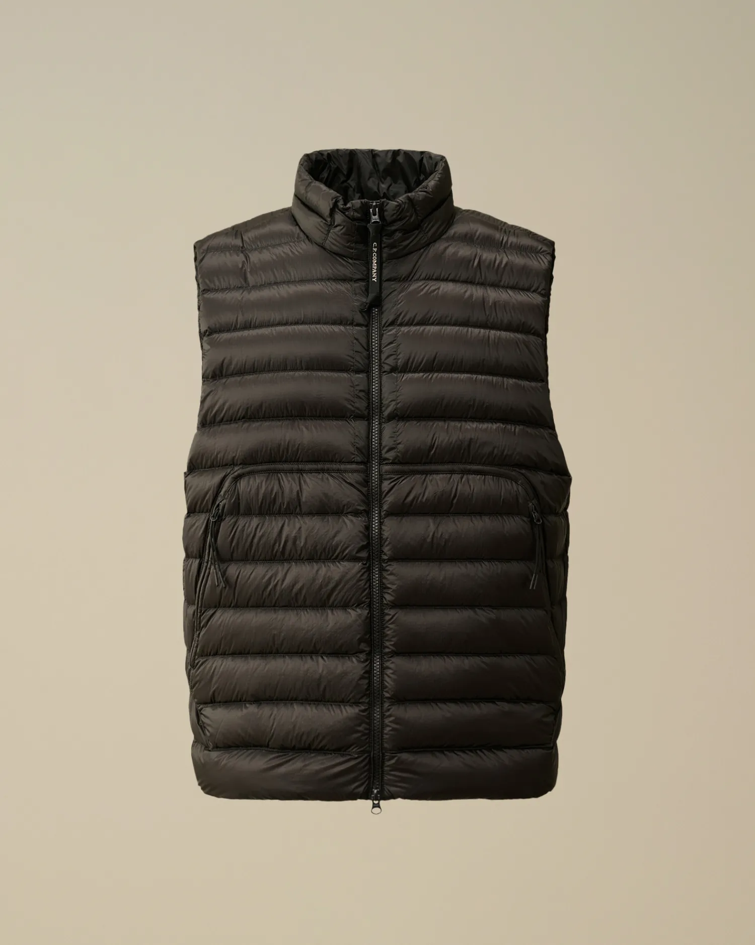 C.P. Company Giacche>D.D. Shell Lens Down Vest Black