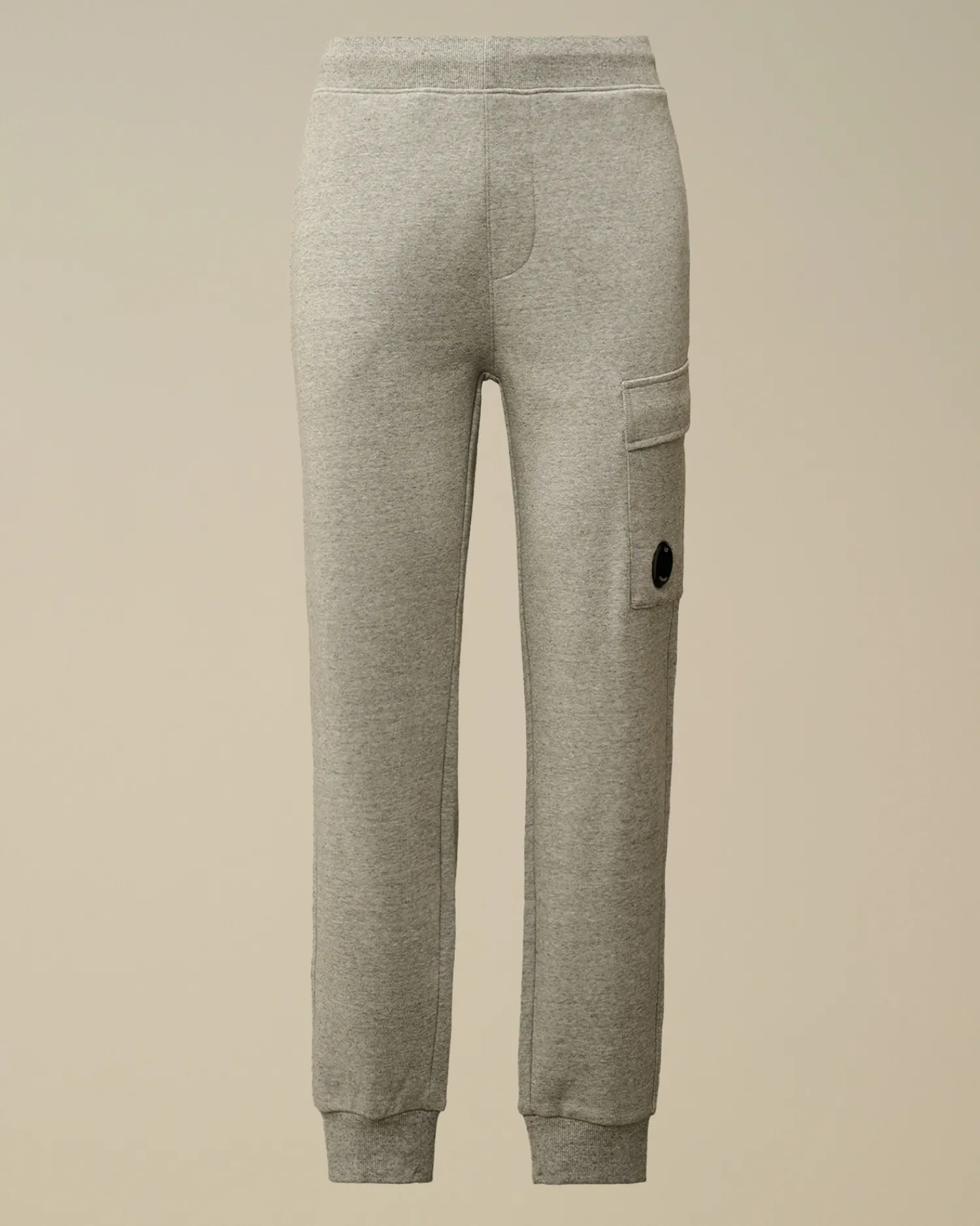 C.P. Company Tute & Shorts>Diagonal Raised Fleece Cargo Sweatpants Greystone Melange