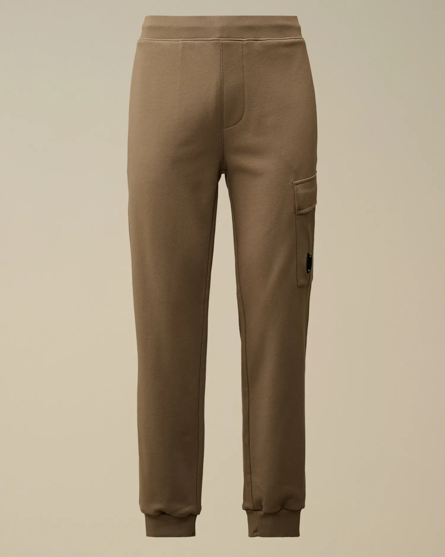 C.P. Company Tute & Shorts>Diagonal Raised Fleece Cargo Sweatpants Walnut – Beige