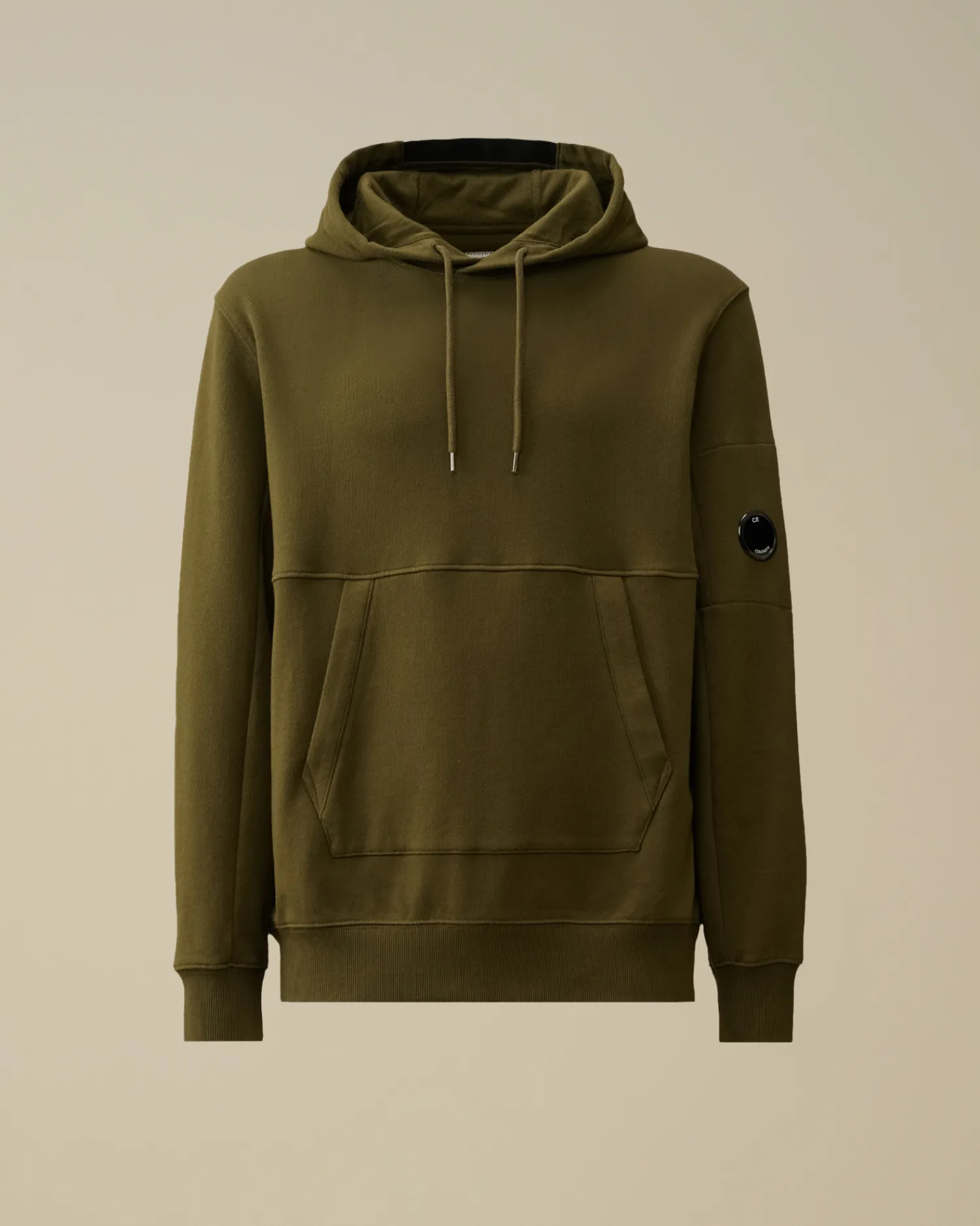 C.P. Company Felpe>Diagonal Raised Fleece Lens Hooded Sweatshirt Ivy Green