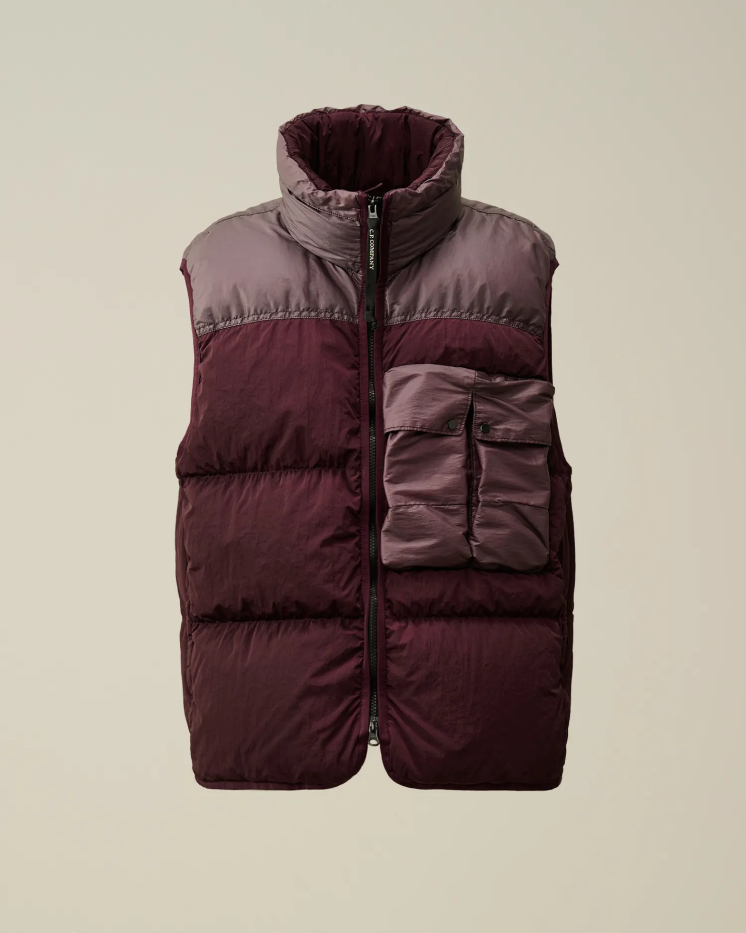 C.P. Company Giacche>Eco Chrome-R Mixed Down Vest Potent Purple