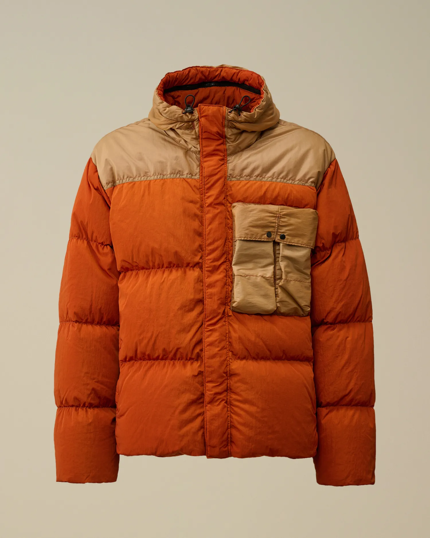 C.P. Company Giacche>Eco Chrome-R Mixed Goggle Down Jacket Bombay Brown