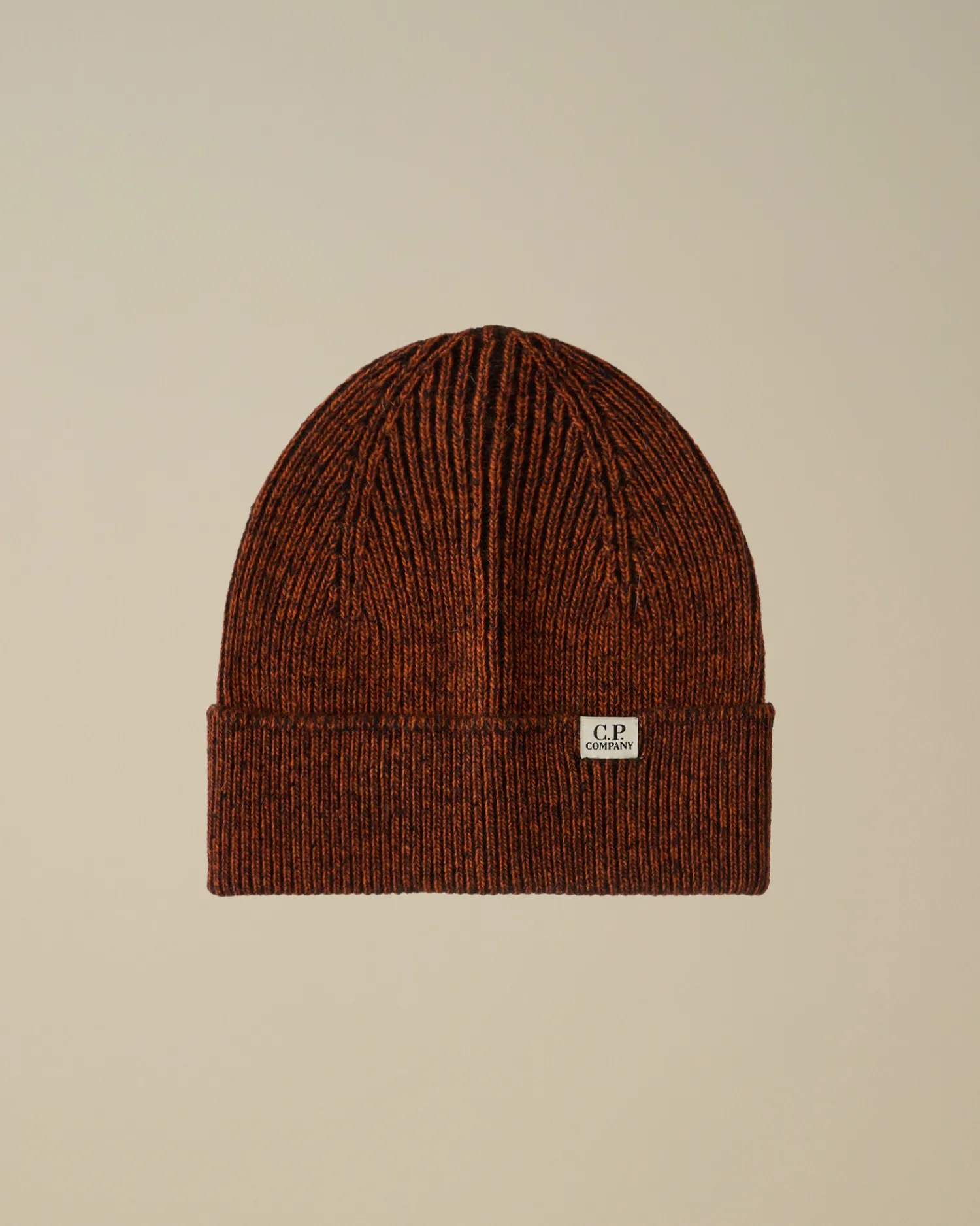 C.P. Company Cappelli>Fleece Knit Beanie Bombay Brown