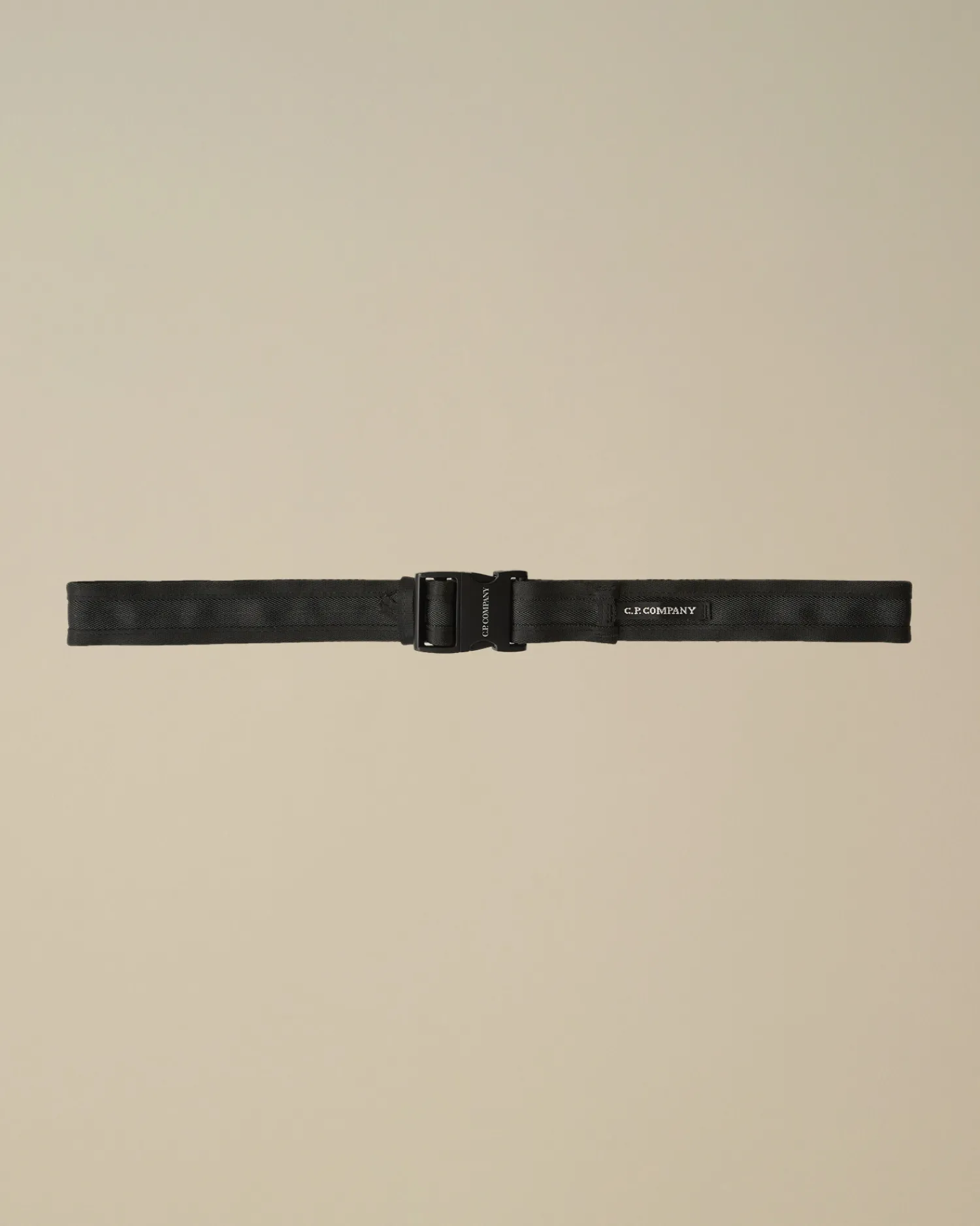 C.P. Company Altri Accessori>Herringbone Tape Belt Black