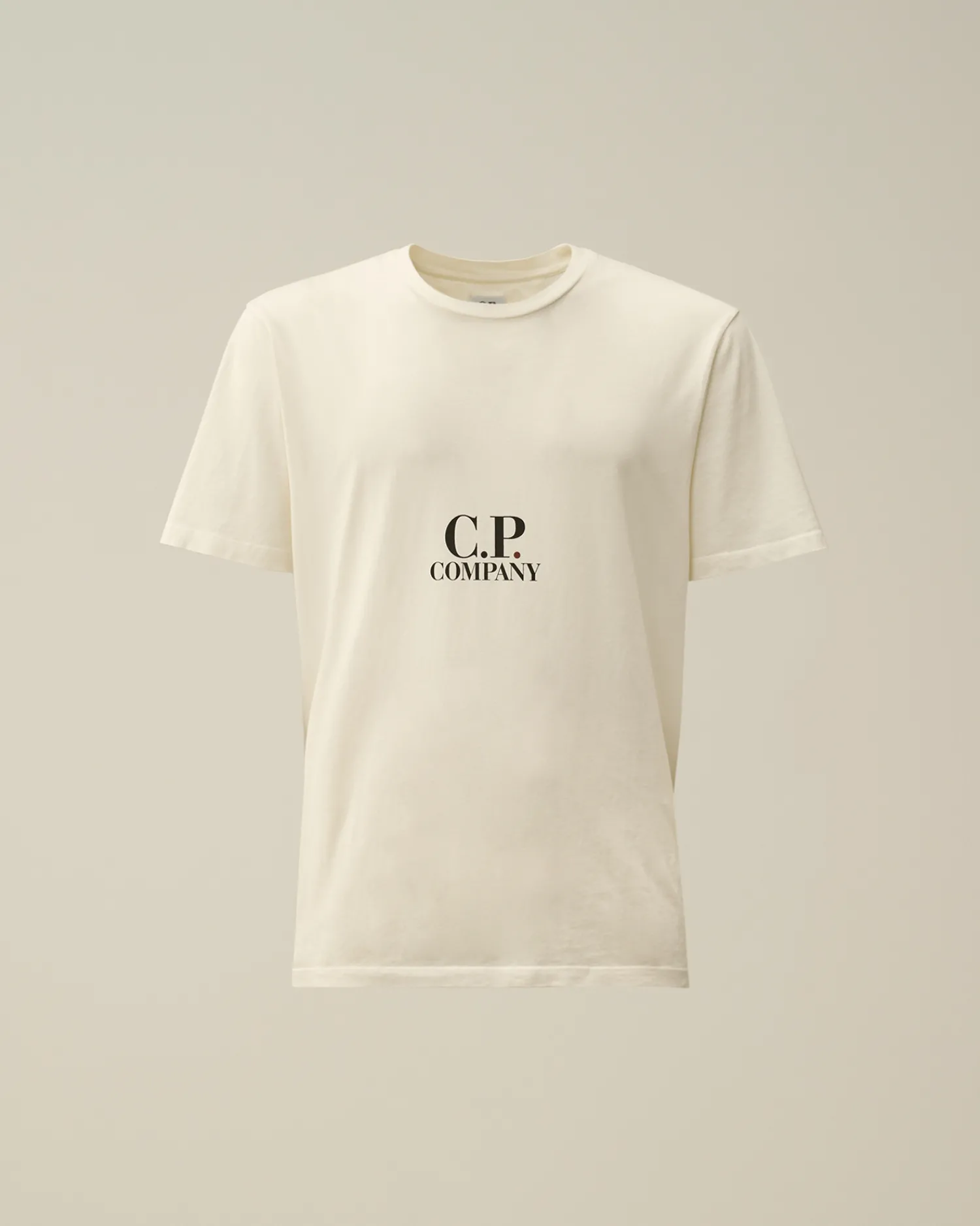 C.P. Company T-shirts & Polo>24/1 Jersey Back Graphic T-Shirt Gauze White