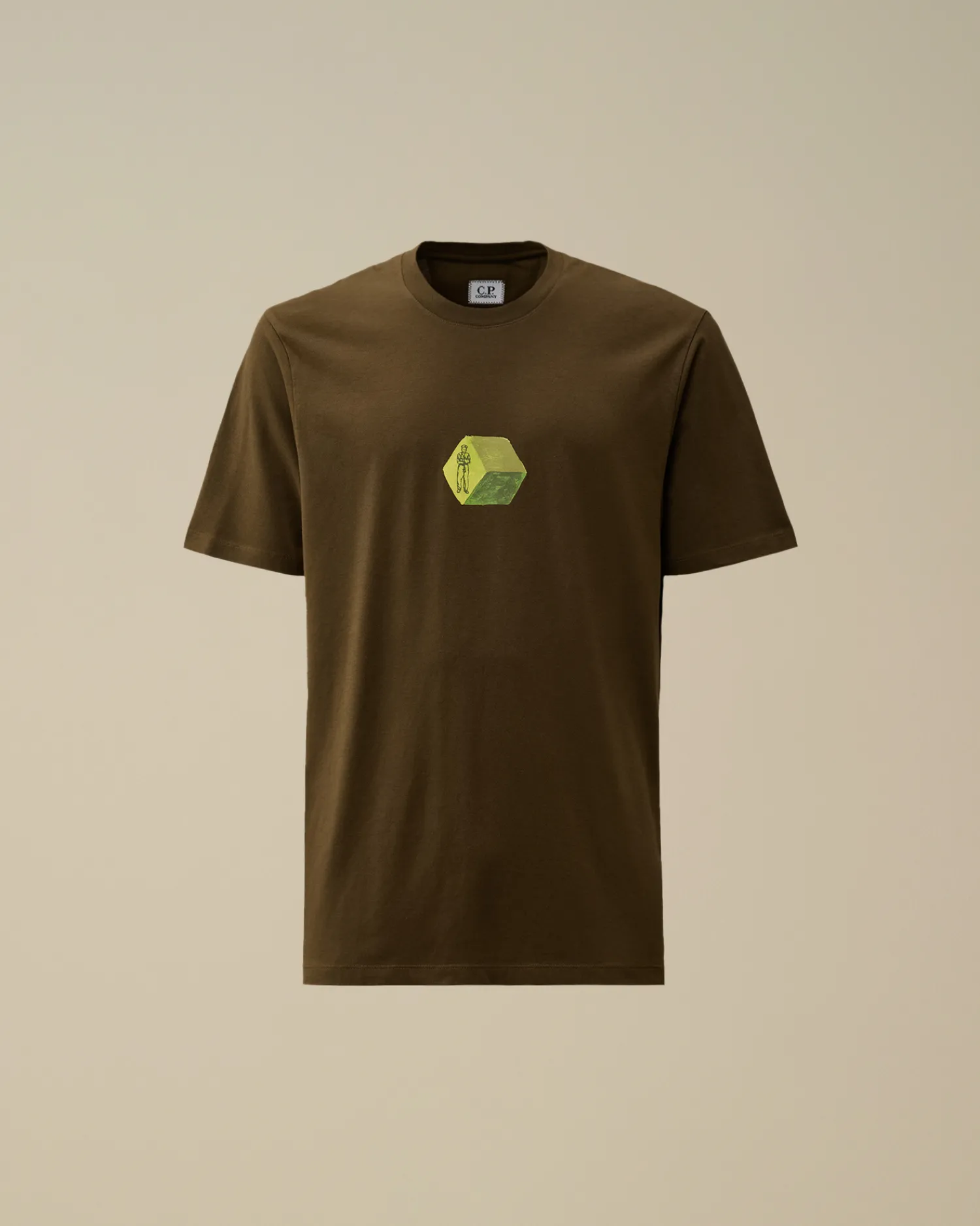 C.P. Company T-shirts & Polo>30/1 Jersey Logo Graphics T-Shirt Ivy Green