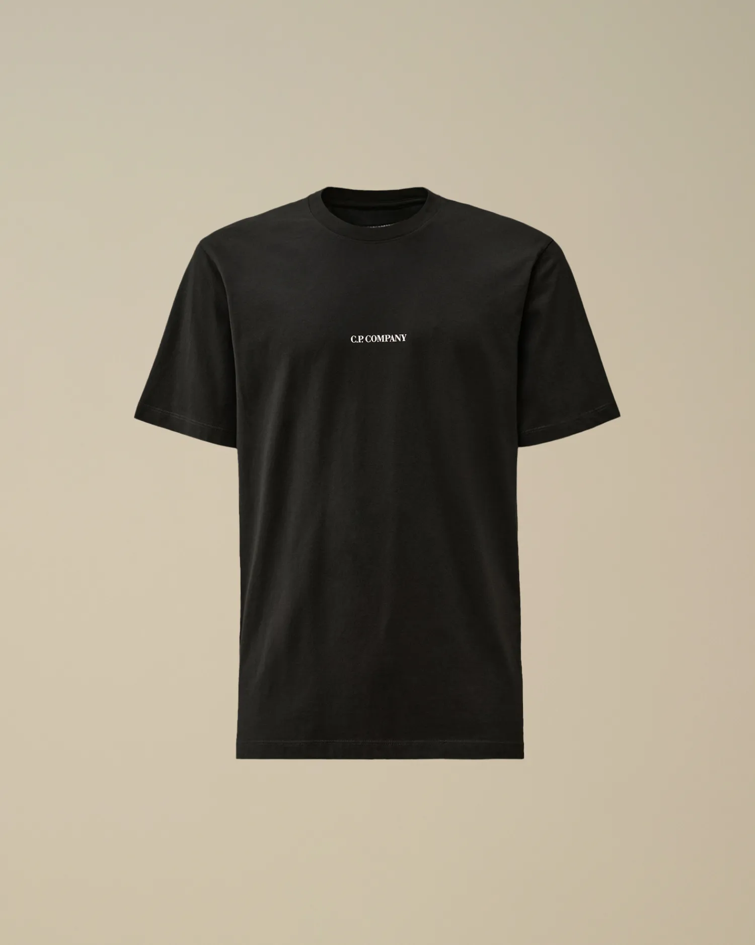 C.P. Company T-shirts & Polo>30/1 Jersey Printed Logo T-Shirt Black