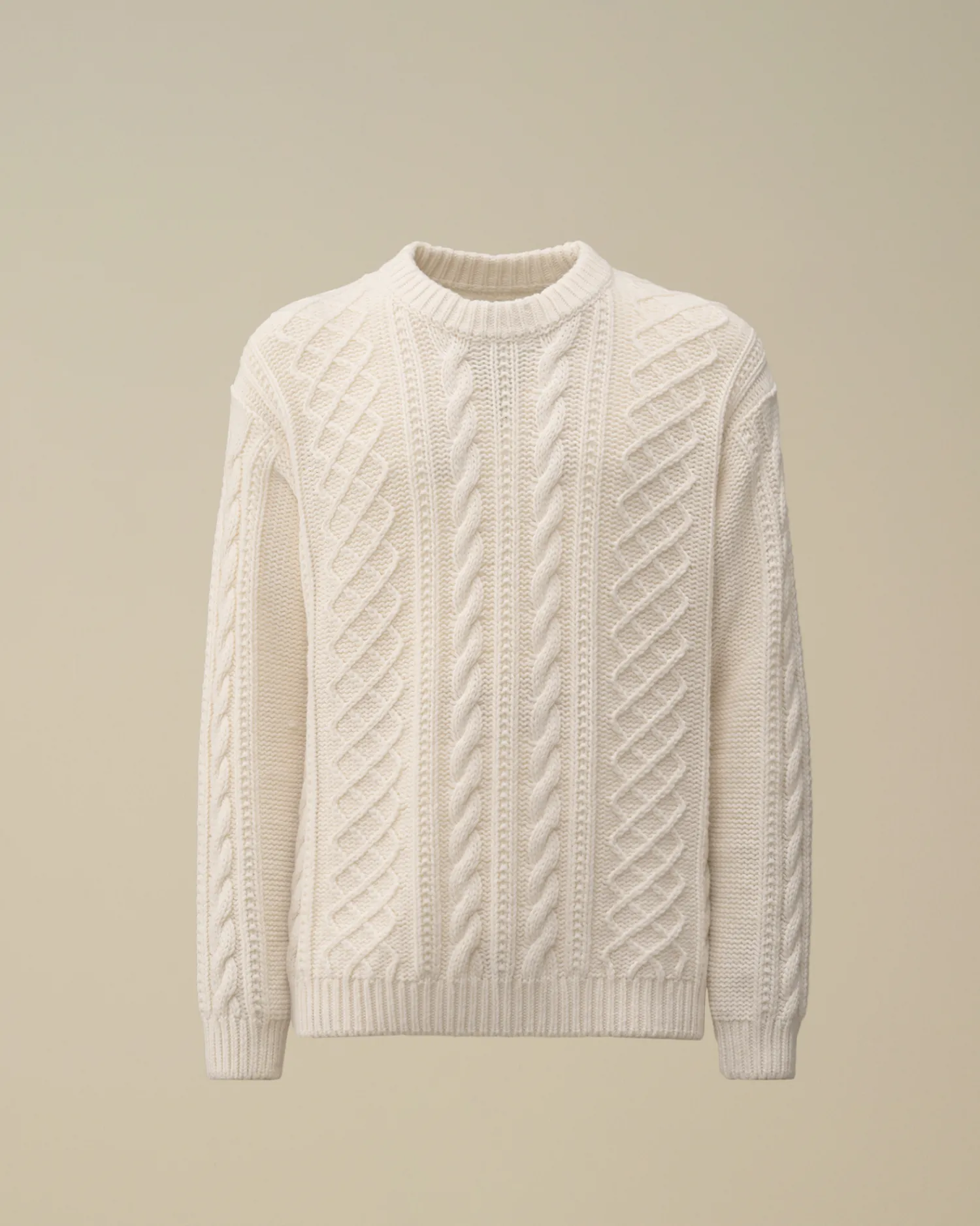 C.P. Company Maglieria>Lambswool Crewneck Logo Knit Gauze White