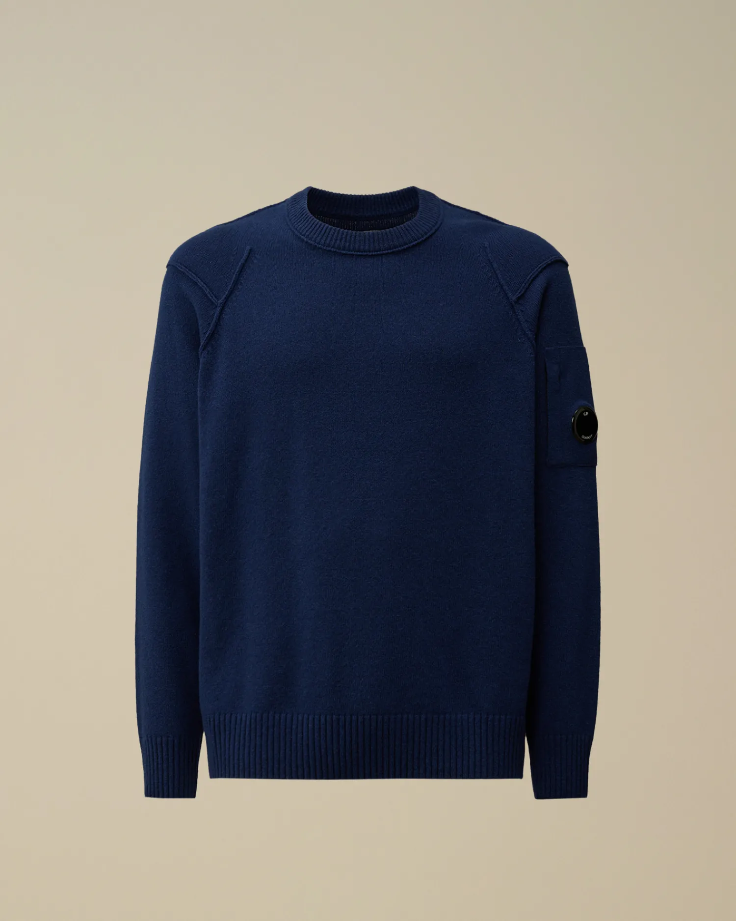 C.P. Company Maglieria>Lambswool GRS Crew Neck Knit Estate Blue