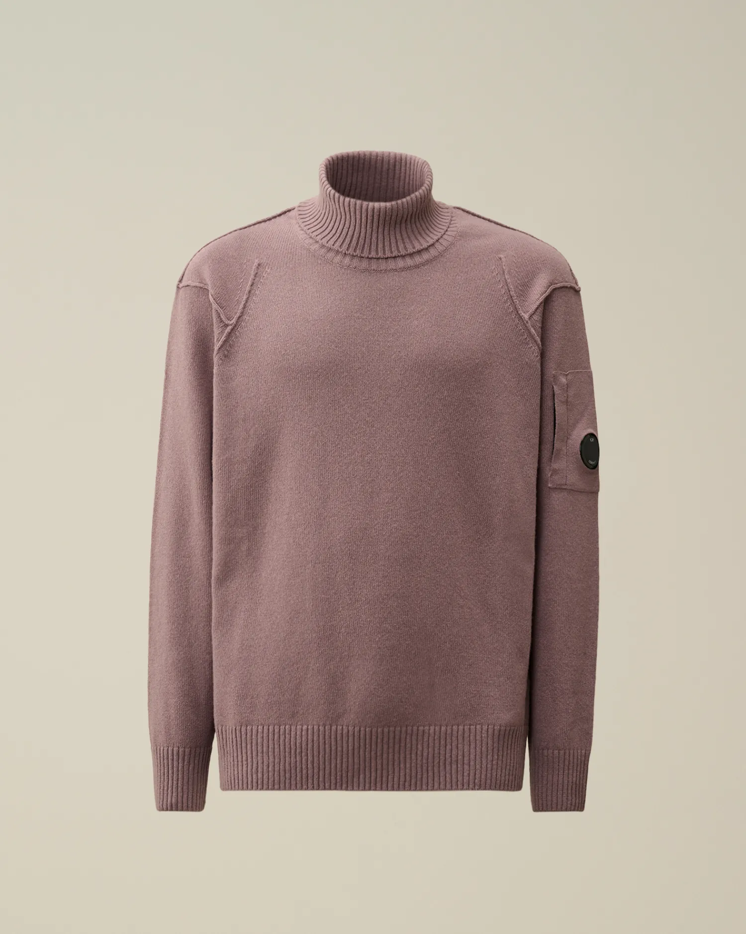 C.P. Company Maglieria>Lambswool GRS Turtleneck Knit Purple Dove