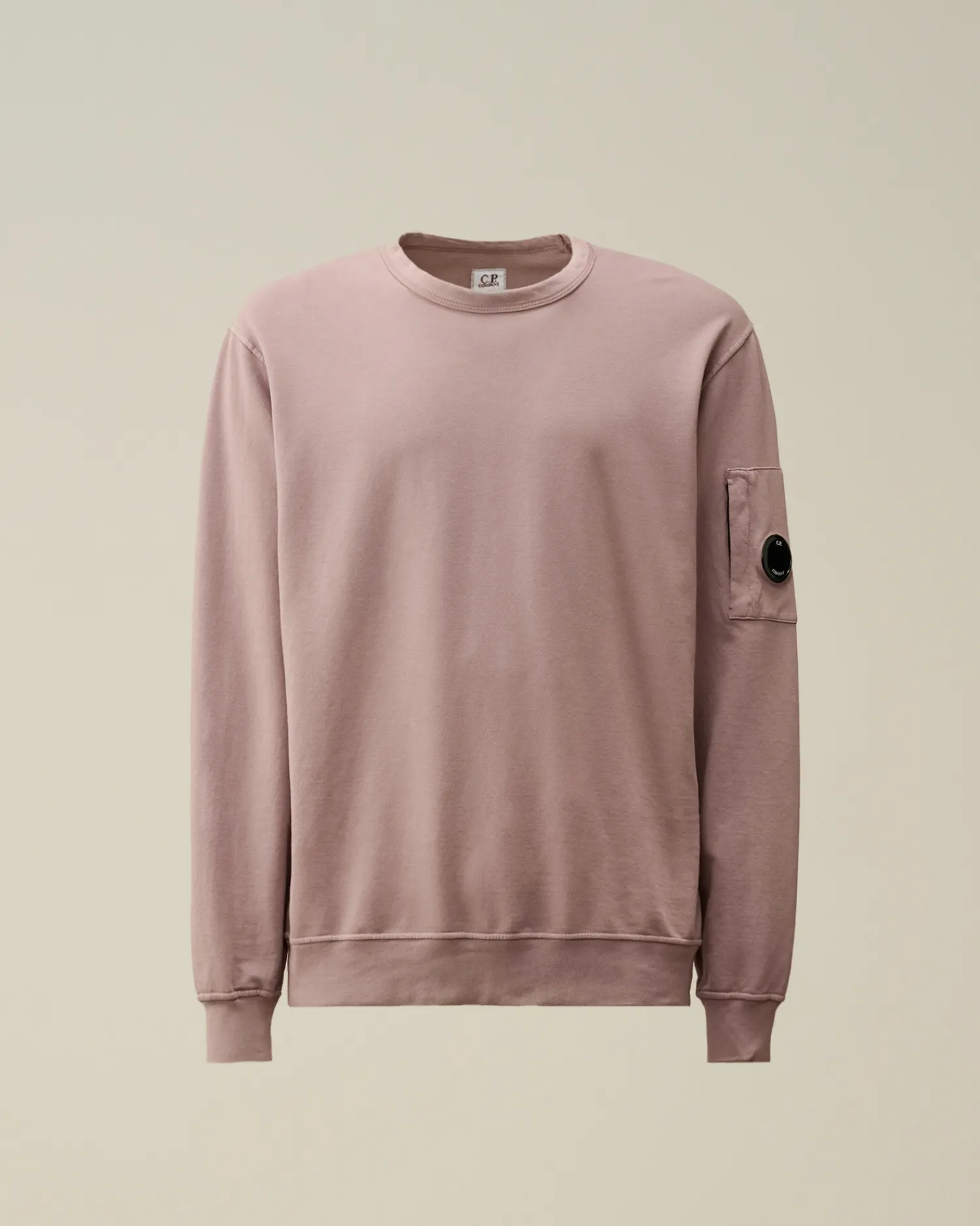 C.P. Company Felpe>Light Fleece Crew Neck Sweatshirt Purple Dove