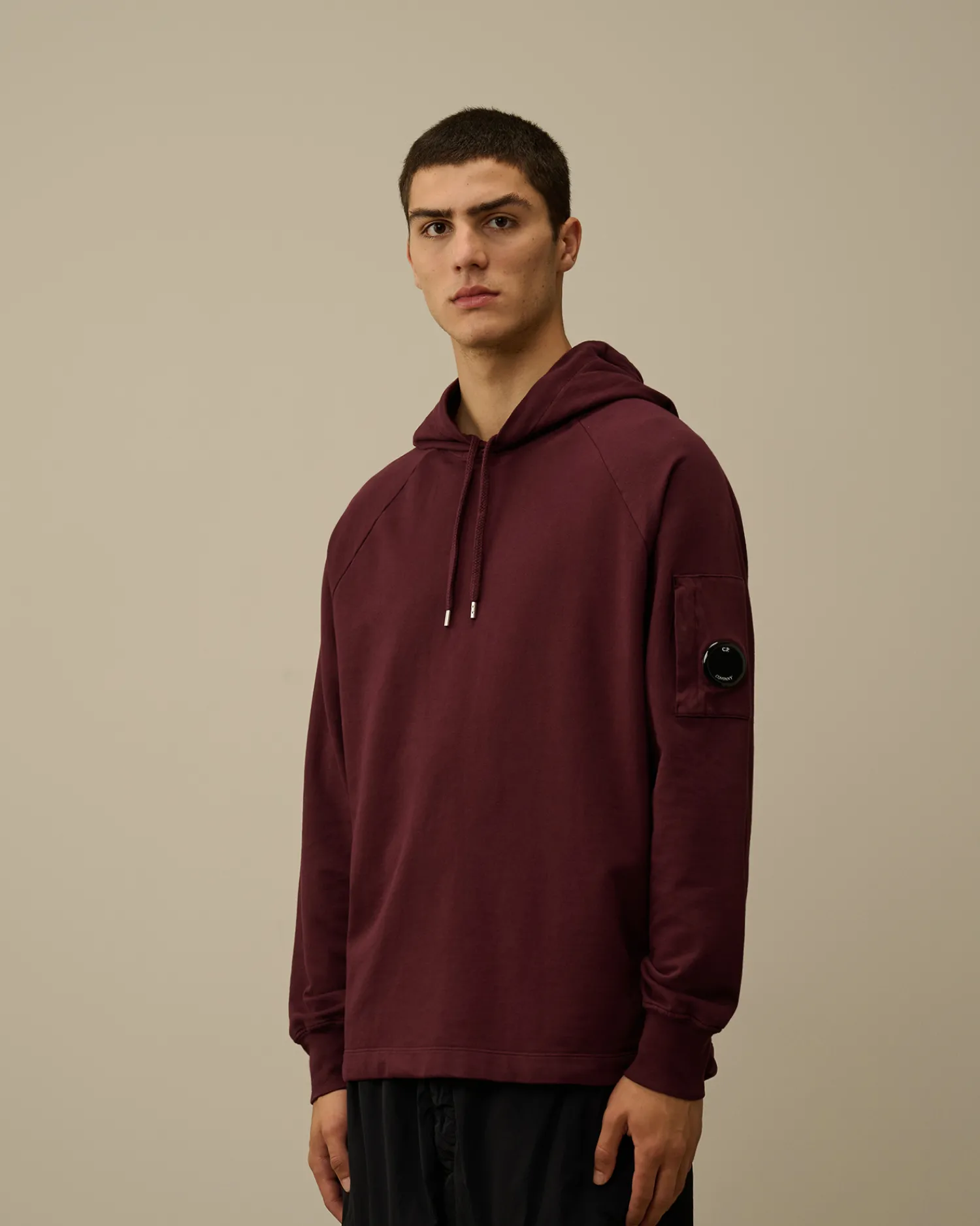 C.P. Company Felpe>Light Fleece Hooded Sweatshirt Potent Purple