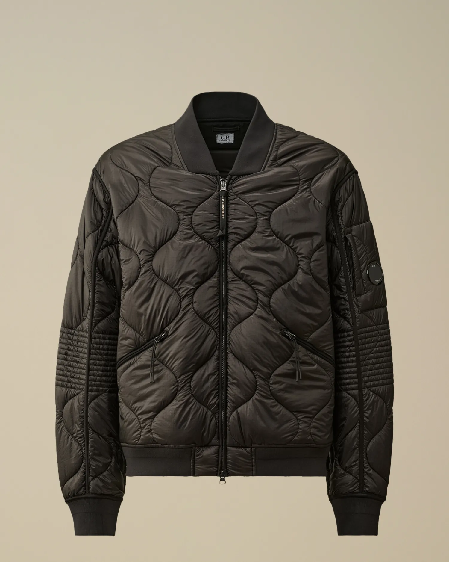 C.P. Company Giacche>Liner Padded Bomber Jacket Black