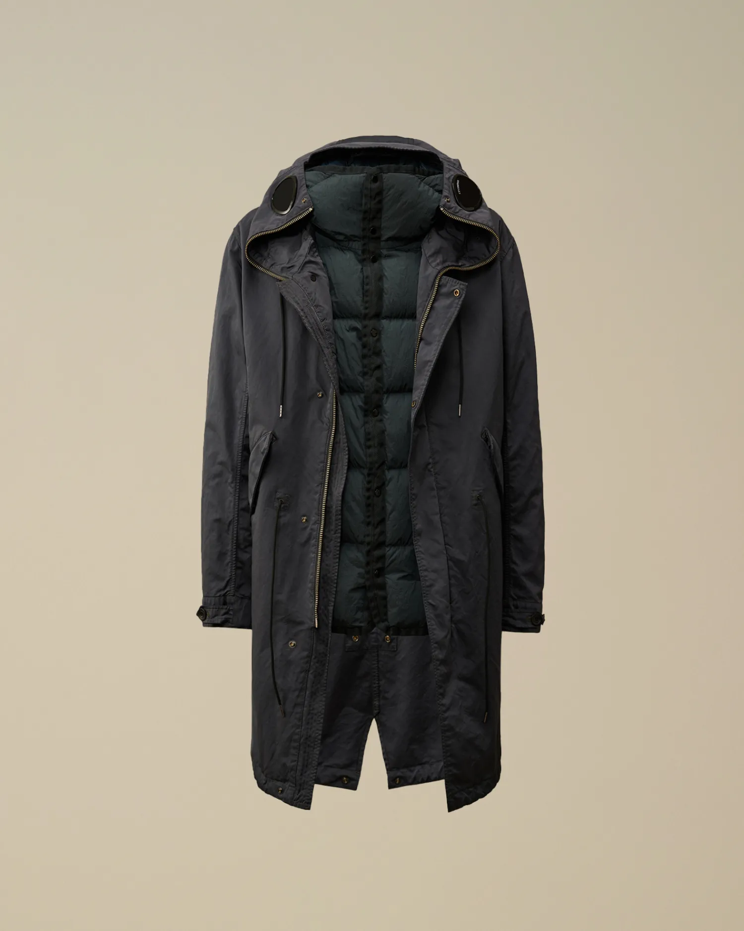 C.P. Company Giacche>Micro Kei Explorer Parka Black Sand