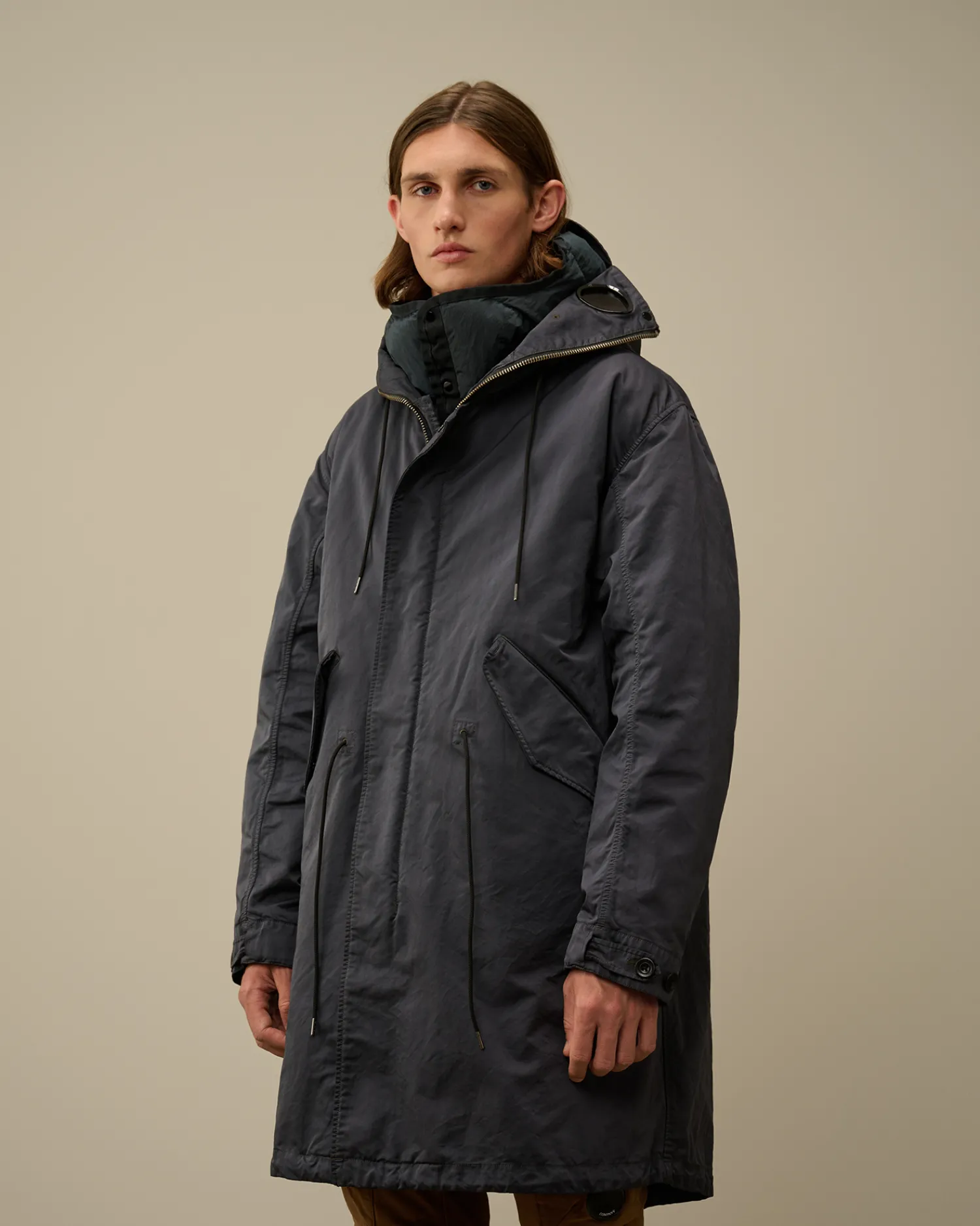 C.P. Company Giacche>Micro Kei Explorer Parka Black Sand