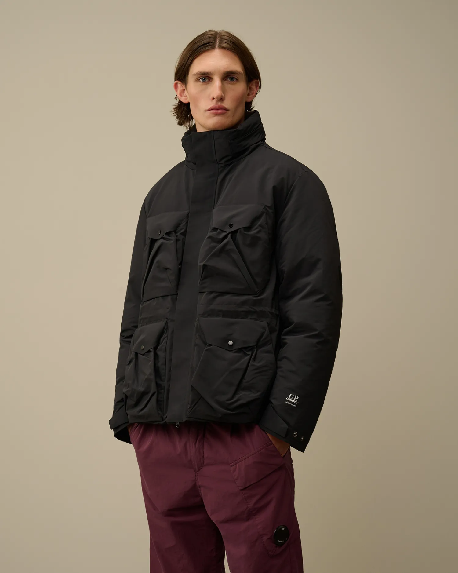 C.P. Company Giacche>Micro-M (R) Down Field Jacket Black