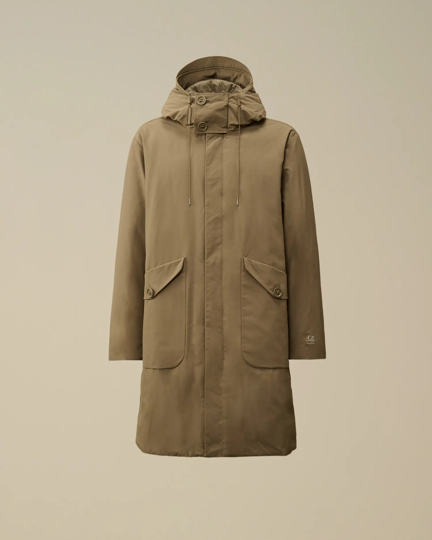 C.P. Company Giacche>Micro-M (R) Down Parka Walnut – Beige